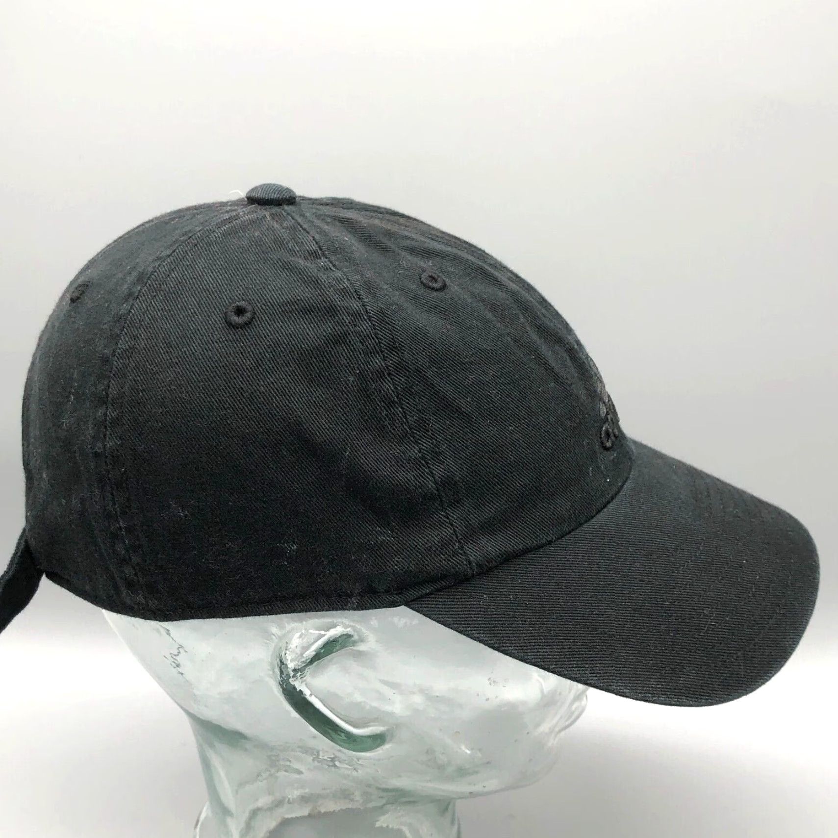 Adidas ADIDAS Baseball Hat Cap Adjustable Twill Black Logo Dad Strap Back - Men’s Adult One Size, Black, Lightweight, Breathable, Casual Sport Baseball Cap Size ONE SIZE - 4 Thumbnail