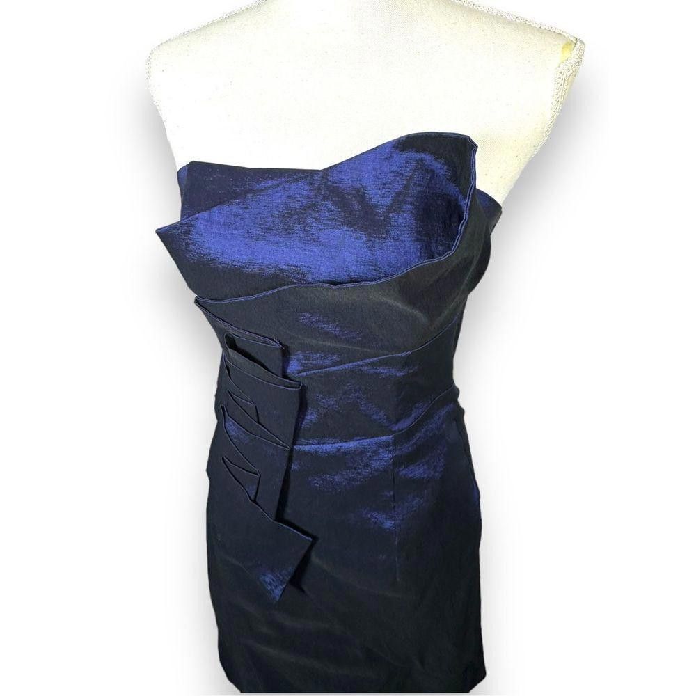 Designer Jessica McClintock Strapless Mini Dress Size S / US 4 / IT 40 - 5 Thumbnail