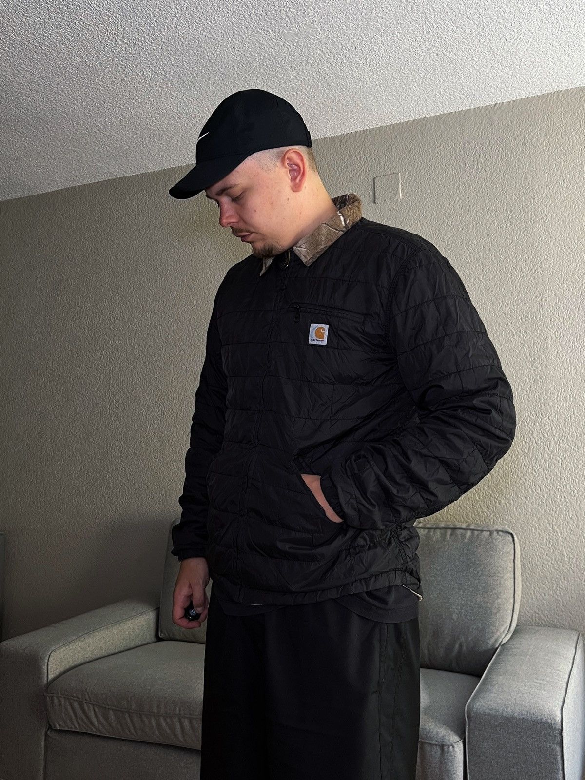 Carhartt Vintage Carhartt Real Tree Fleece Double Jacket Size US L / EU 52-54 / 3 - 3 Thumbnail