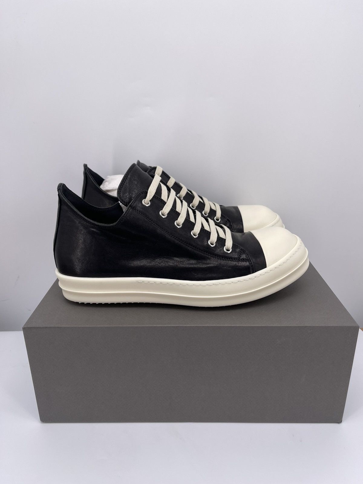 Rick Owens Rick Owens leather low top sneakers Size US 8 / EU 41 - 3 Thumbnail