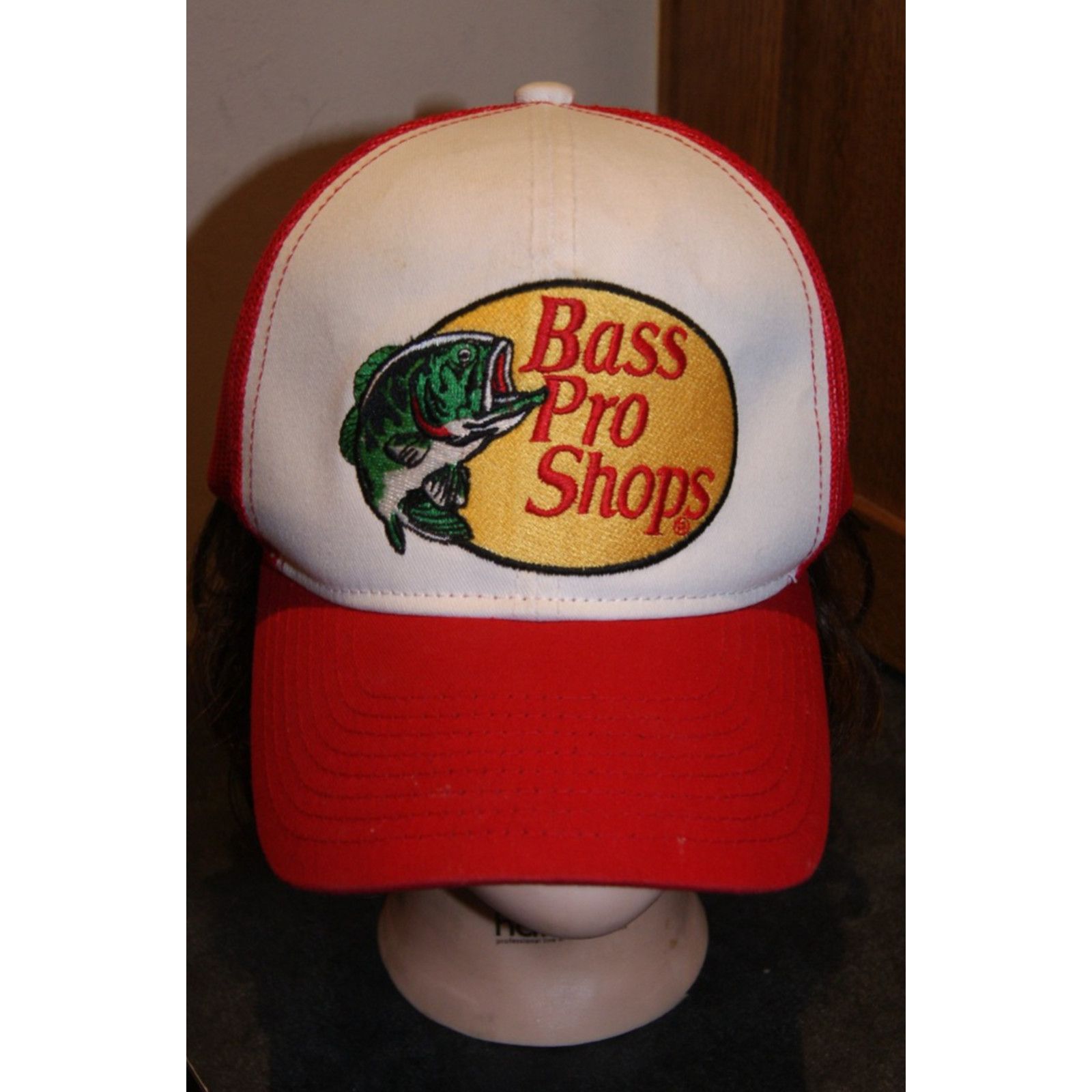 Bass Pro Shops Bass Pro Shops Embroider Logo Trucker Mesh Snapback Hat Cap Size ONE SIZE - 1 Thumbnail