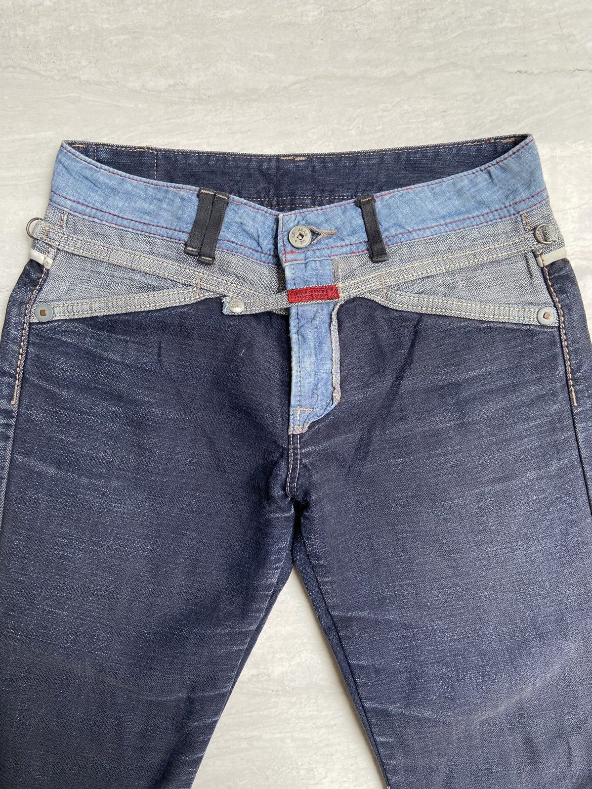 Designer × Japanese Brand × Marithe + Francois Girbaud Marithe Francois Girbaud Blue Pants Size US 26 / EU 42 - 2 Thumbnail
