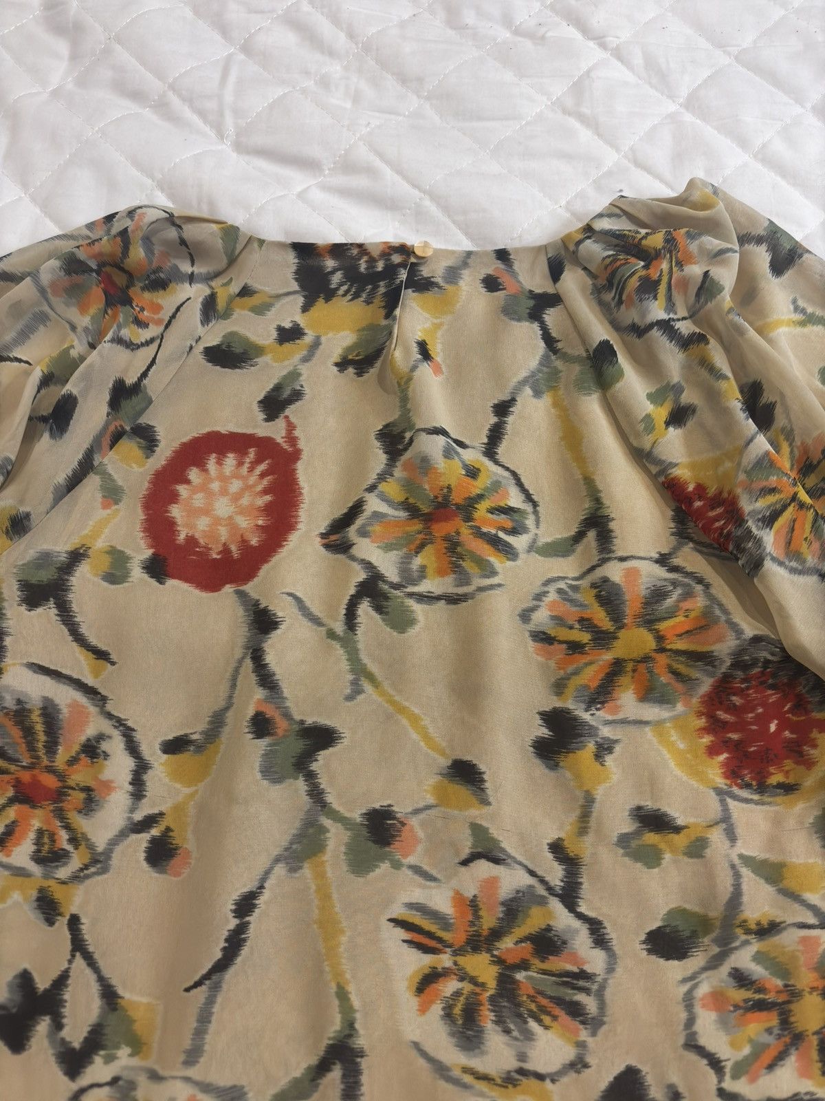 Other Floral Chiffon Blouse.wt051 Size S / US 4 / IT 40 - 7 Thumbnail