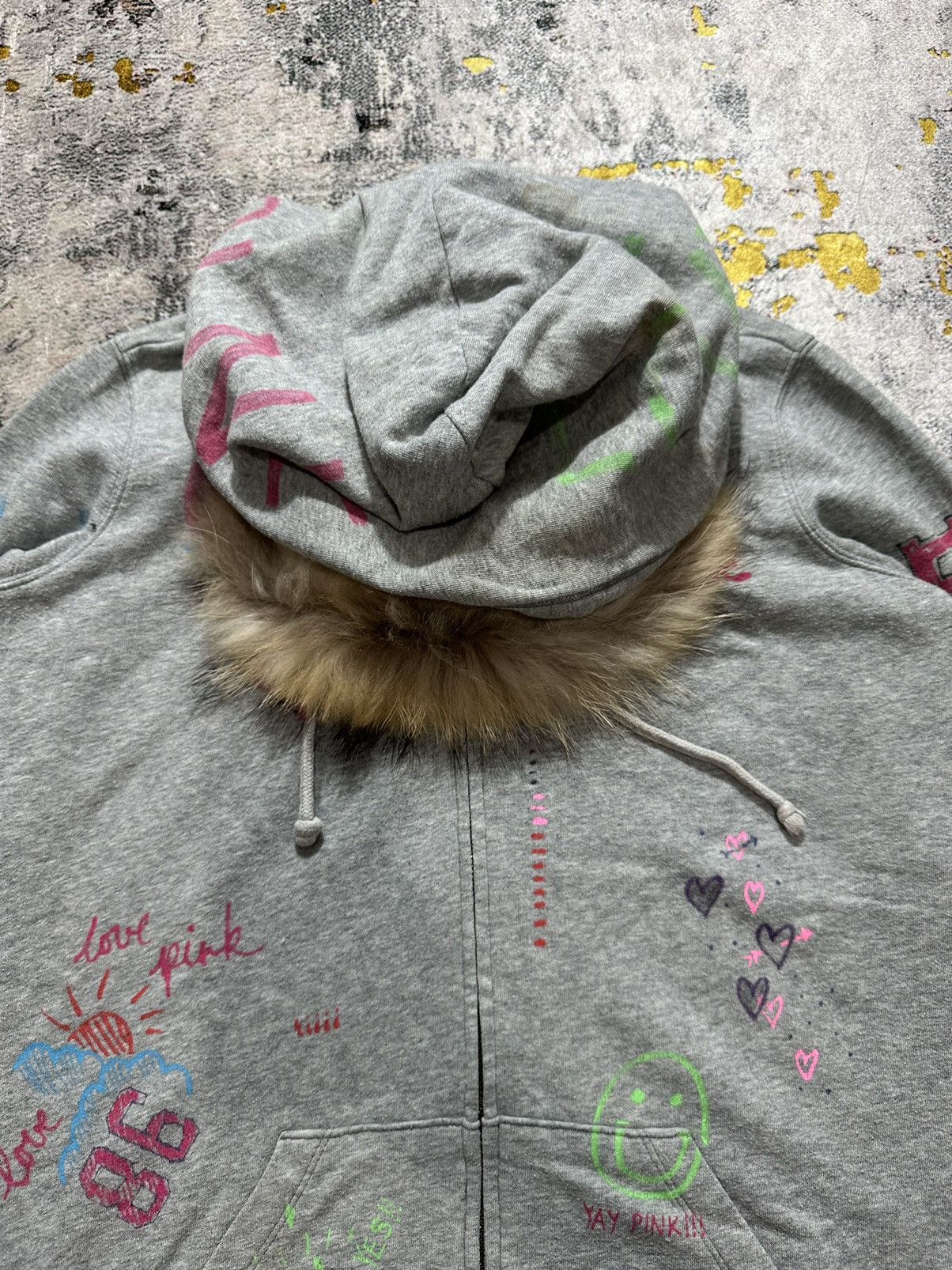 Japanese Brand VERY NICE DESIGN FUR ZIP HOODIE IFSIXWASNINE LGB STYLE Size US L / EU 52-54 / 3 - 7 Thumbnail