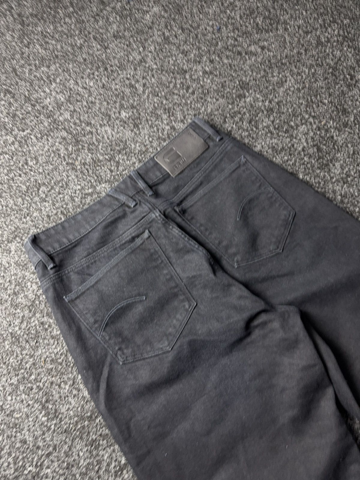 G-Star G-Star RAW Janeh Loose Tapered Jeans Black Cradle Denim Y2K Size 29" - 15 Thumbnail