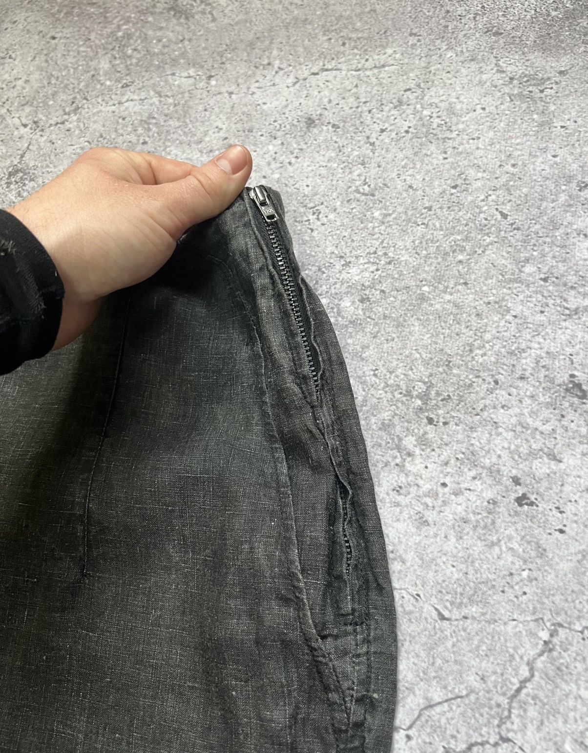 Japanese Brand × OSKA Oska Baggy Linen Pants Trousers Gray Size 26" / US 2 / IT 38 - 7 Thumbnail