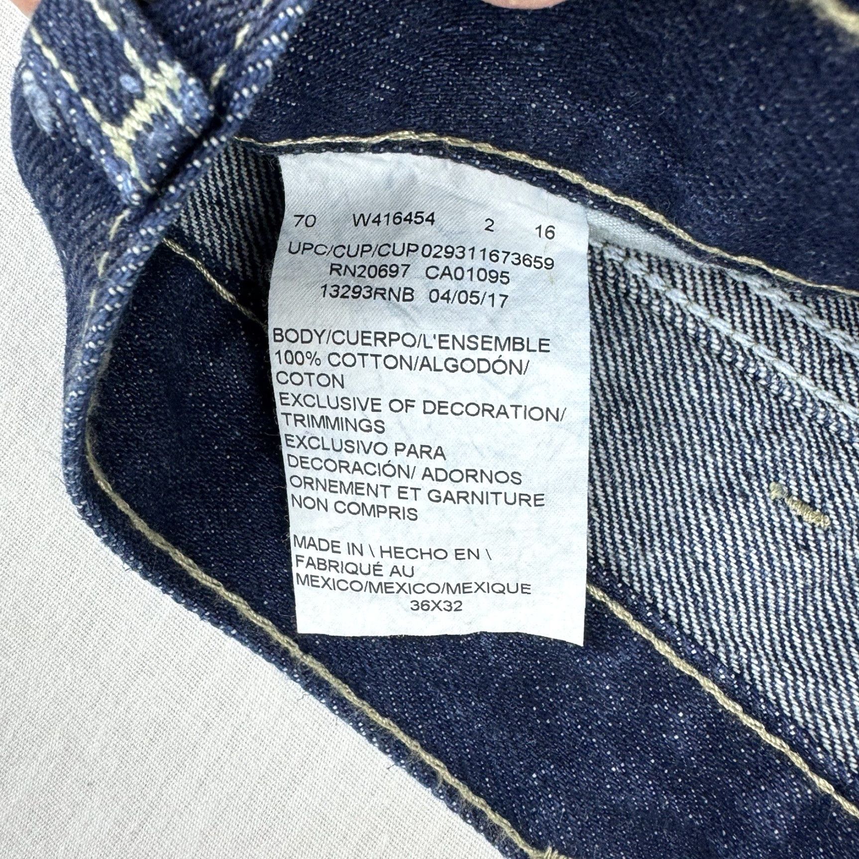 Dickies Dickies Jeans Adult 36x32 Blue Classic Y2K Hipster Baggy Punk American Workwear Jeans Mens Regular 36 Blue Punk Grunge USA 90s Size US 36 / EU 52 - 5 Thumbnail