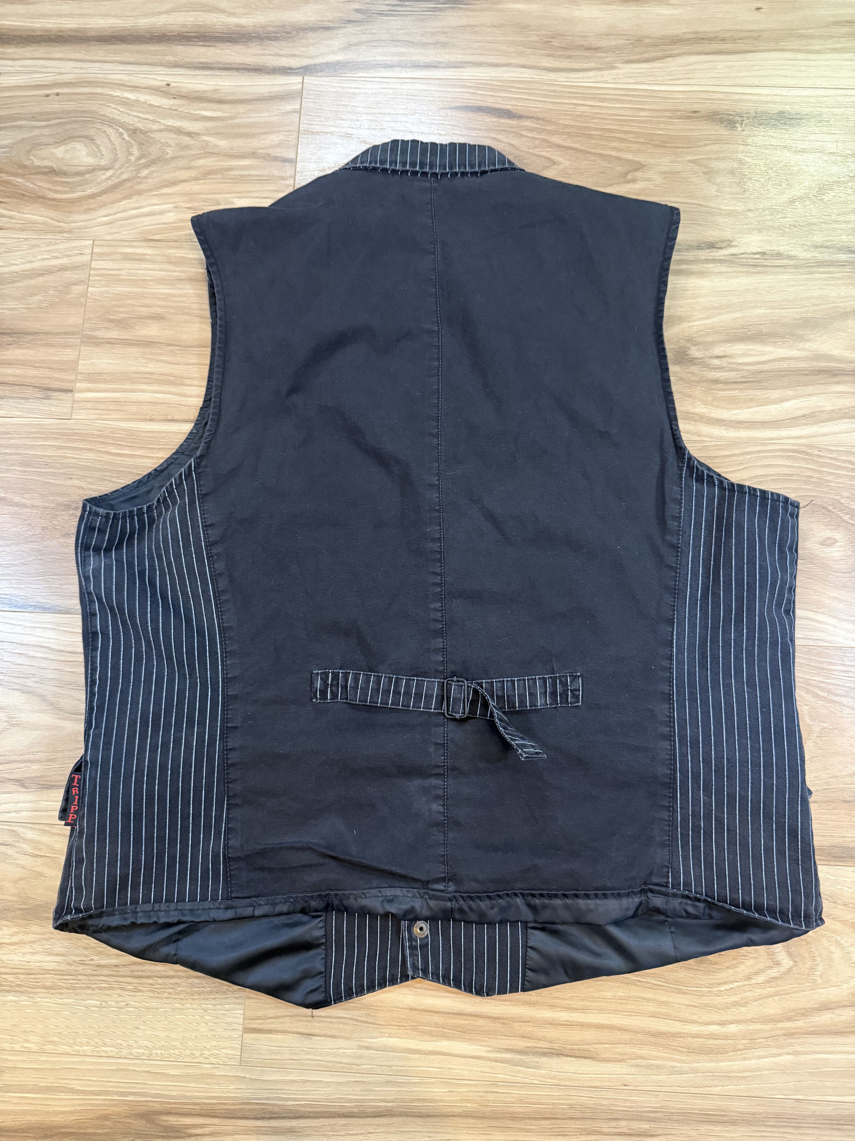 Tripp NYC Tripp NYC Pinstripe Punk Vest Black White L Size US L / EU 52-54 / 3 - 2 Thumbnail
