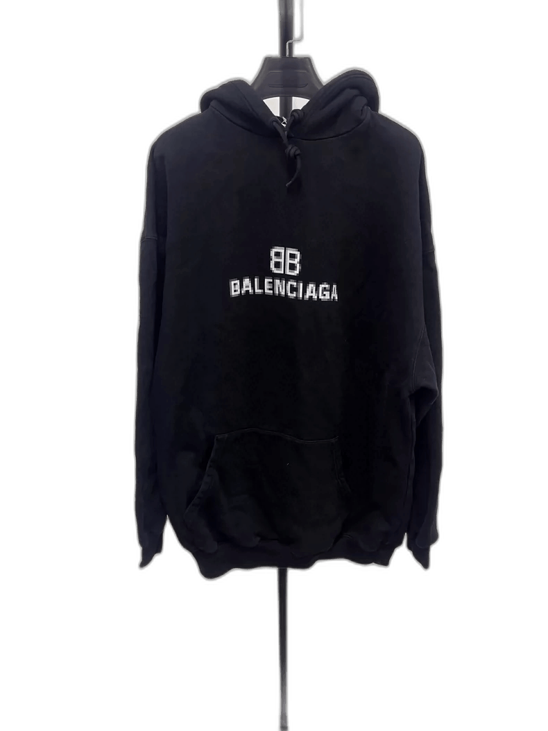 Balenciaga Balenciaga Black Hoodie with Logo-2505 Size US XS / EU 42 / 0 - 1 Thumbnail