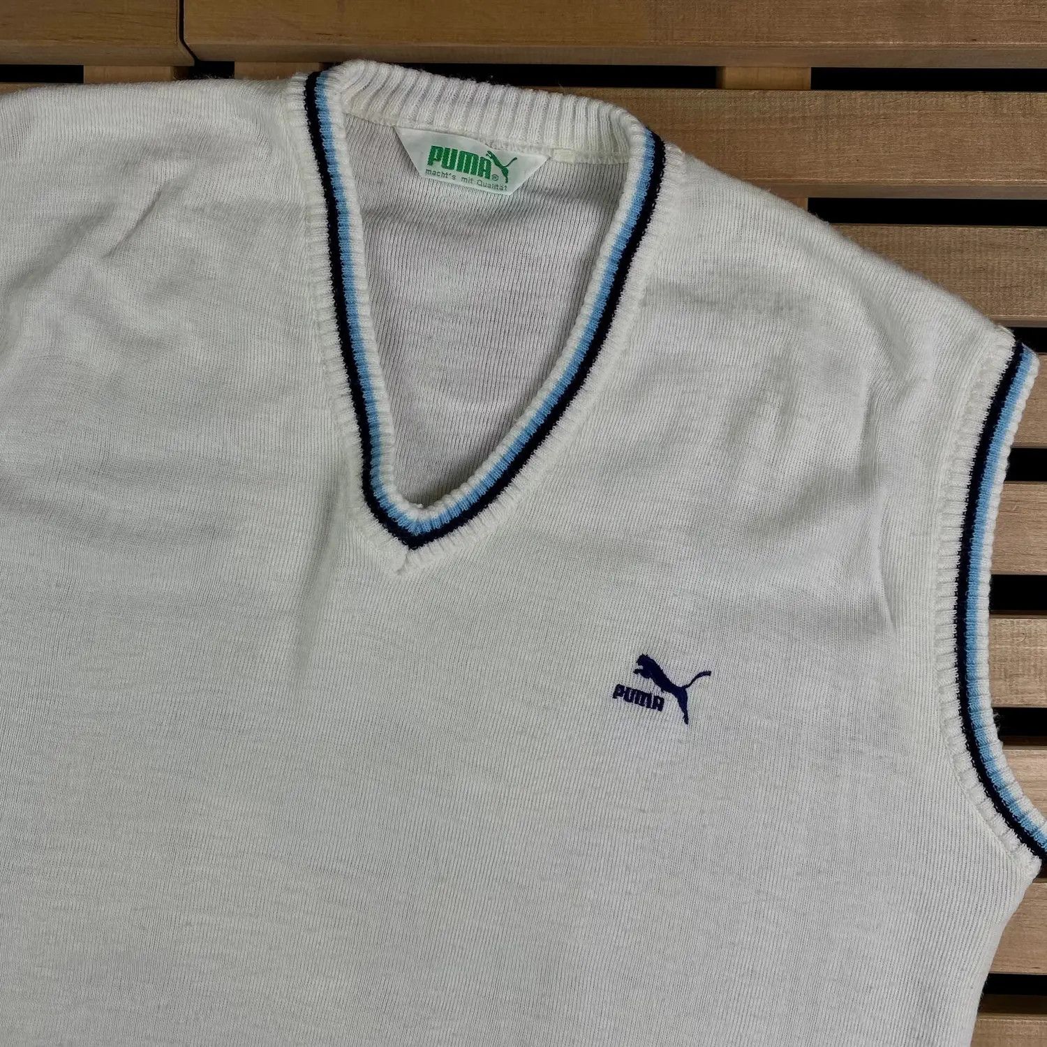 Puma × Vintage Mens Vest Jumper Puma Vintage Size 56 Size US XL / EU 56 / 4 - 2 Thumbnail