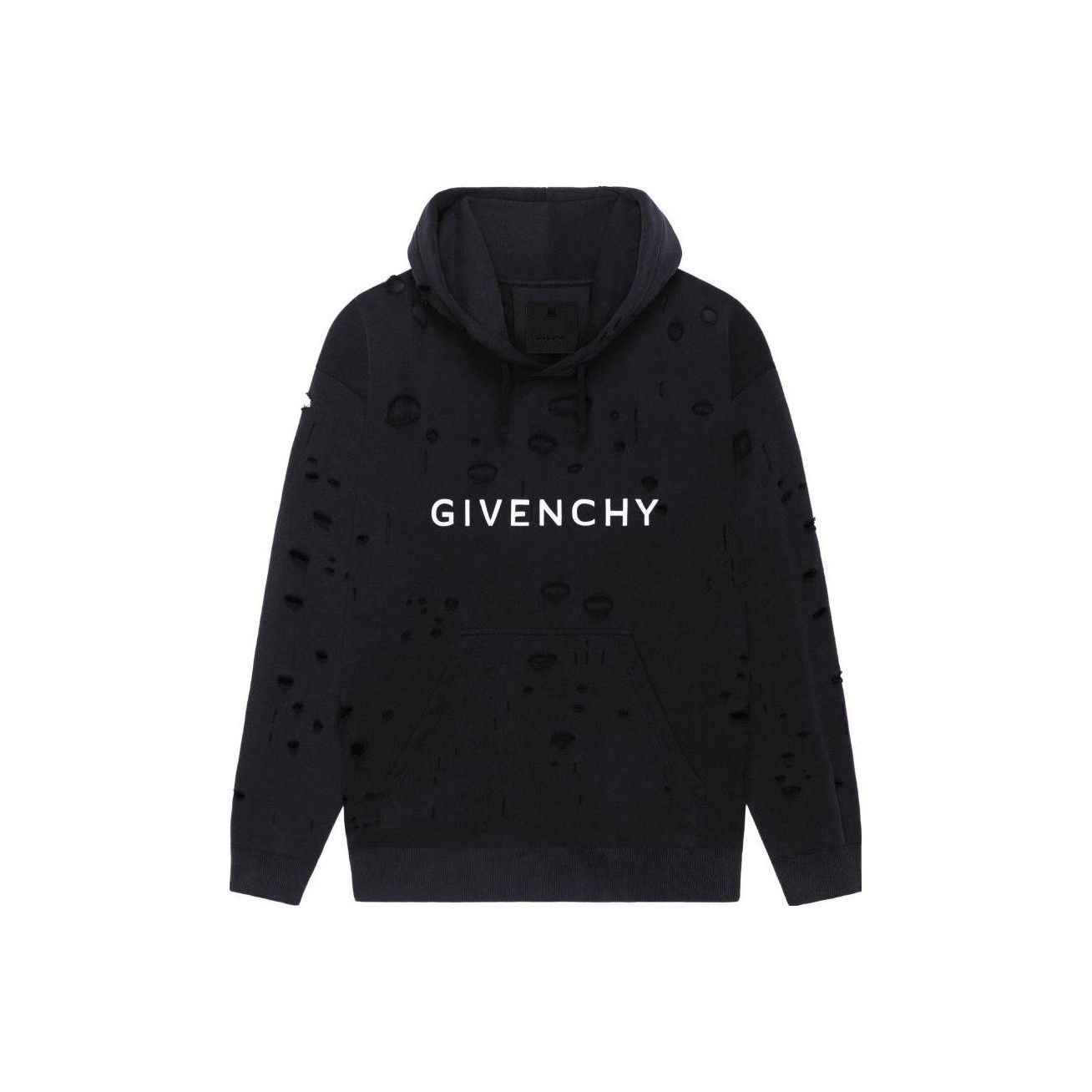 Givenchy Givenchy Distressed Logo Hoodie Size XS Size US XS / EU 42 / 0 - 1 Thumbnail