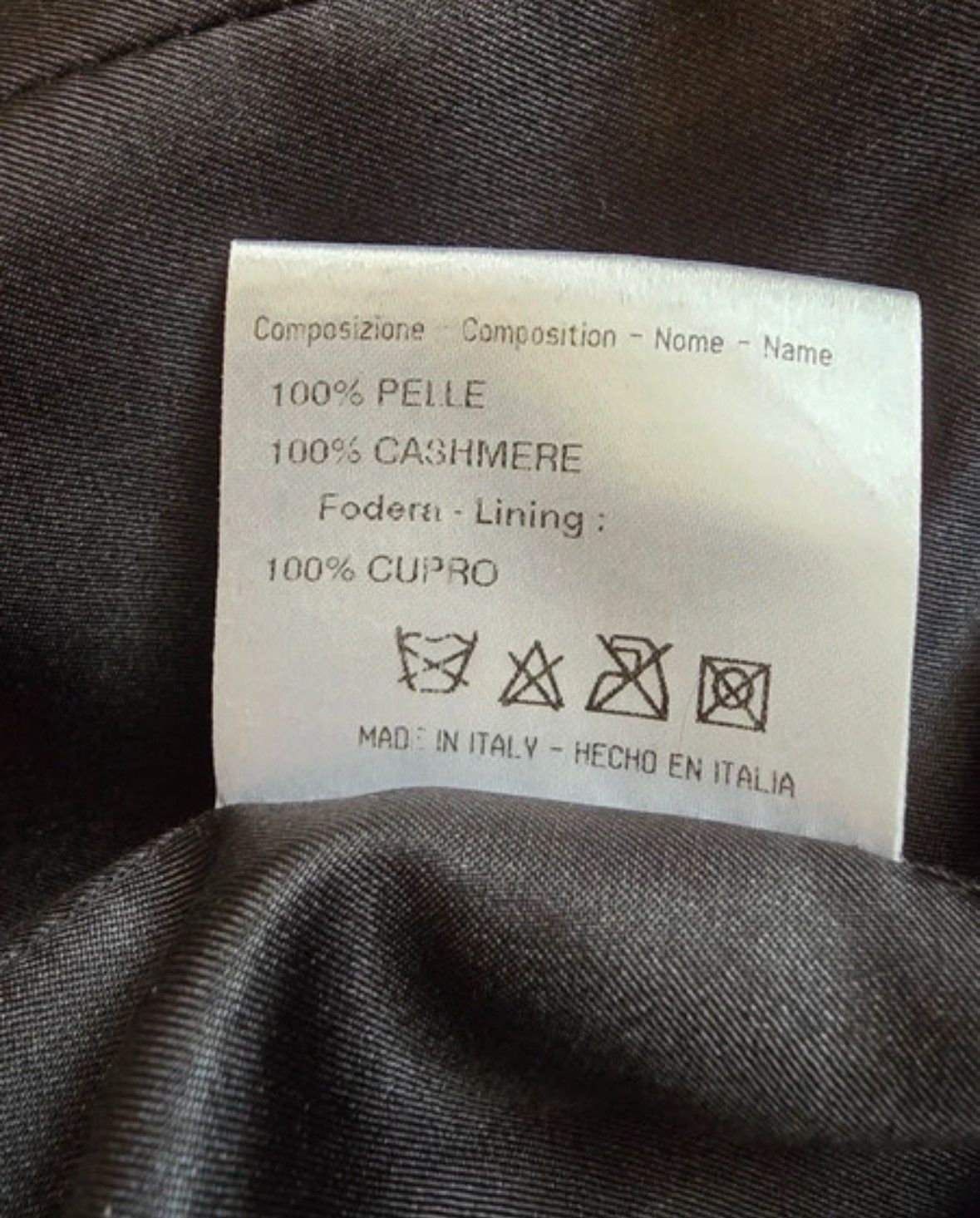 RARE 2 PIECE CASHMERE AND LEATHER COAT