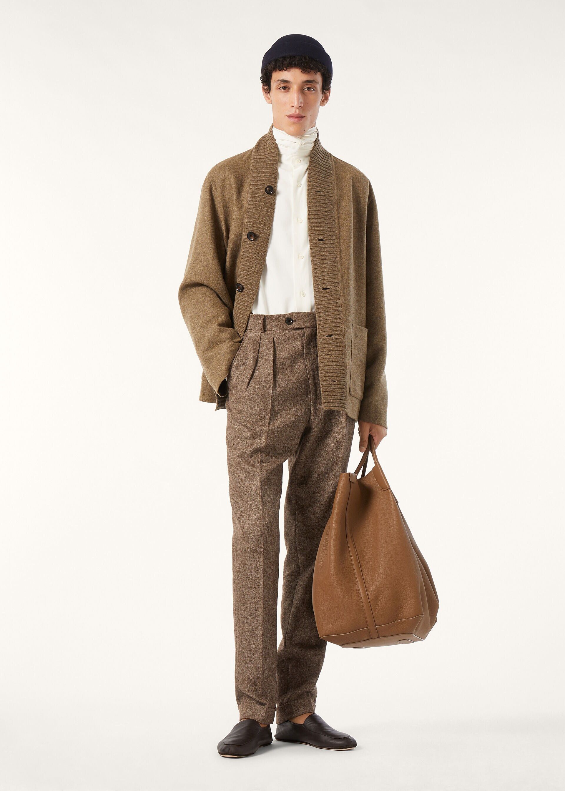 Loro Piana os11x0226 FAQ9694 Stafford Pant in Cronfield Brown Size US 32 / EU 48 - 2 Thumbnail