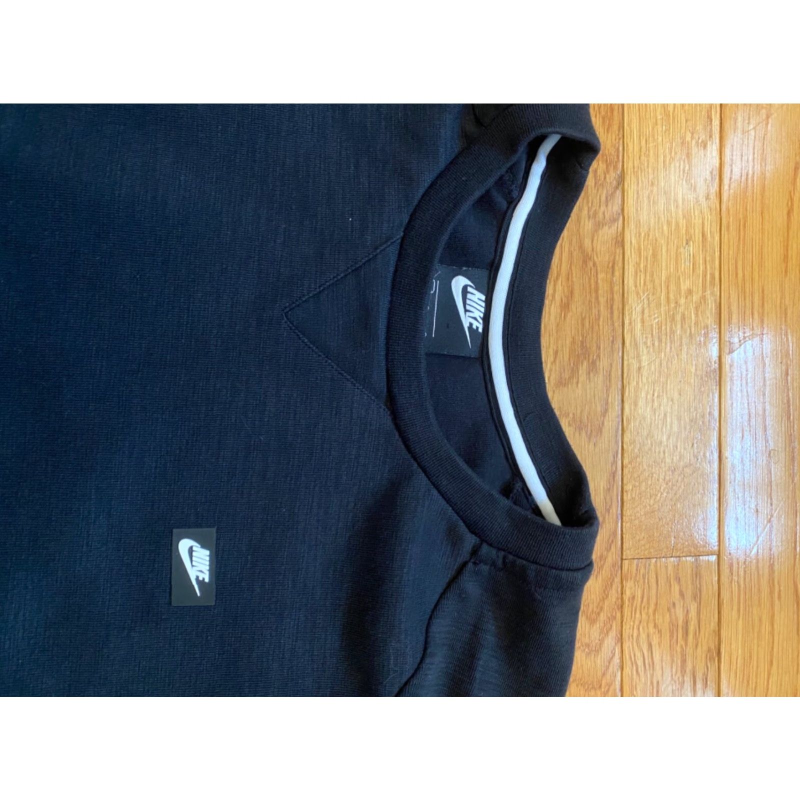 Nike Nike Sweatshirt Large Pullover Crew Black Logo Kangaroo Pocket Mens L EUC Size US L / EU 52-54 / 3 - 3 Thumbnail