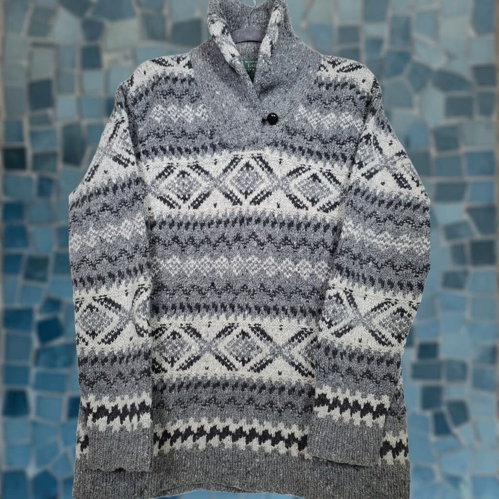 Ralph Lauren Lauren Ralph Lauren Sweater Womens M Hand Knit Wool Pullover Aztec Southwestern Size M / US 6-8 / IT 42-44 - 1 Thumbnail