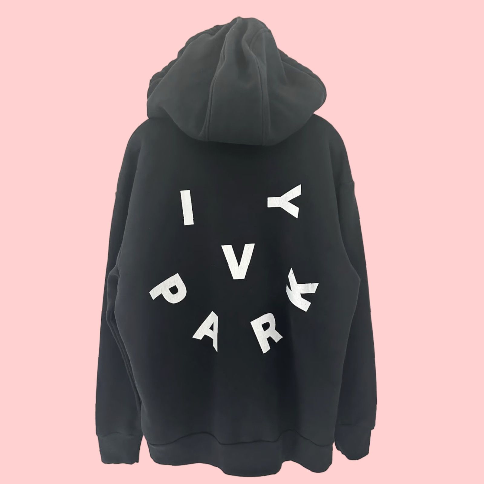 Ivy Park Adidas Hoodie Women's S Pullover Sweatshirt BIG LOGO Sea