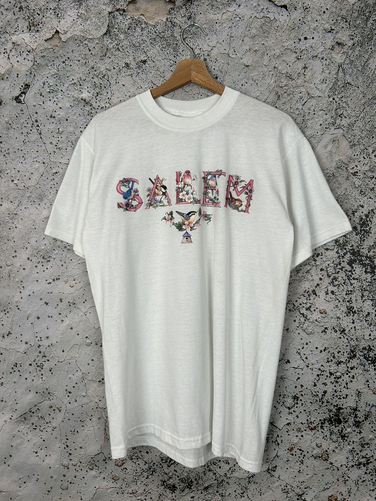 Vintage Vintage Salem Graphic Tee Birds Animal Hype Skate Rock Size US L / EU 52-54 / 3 - 1 Thumbnail