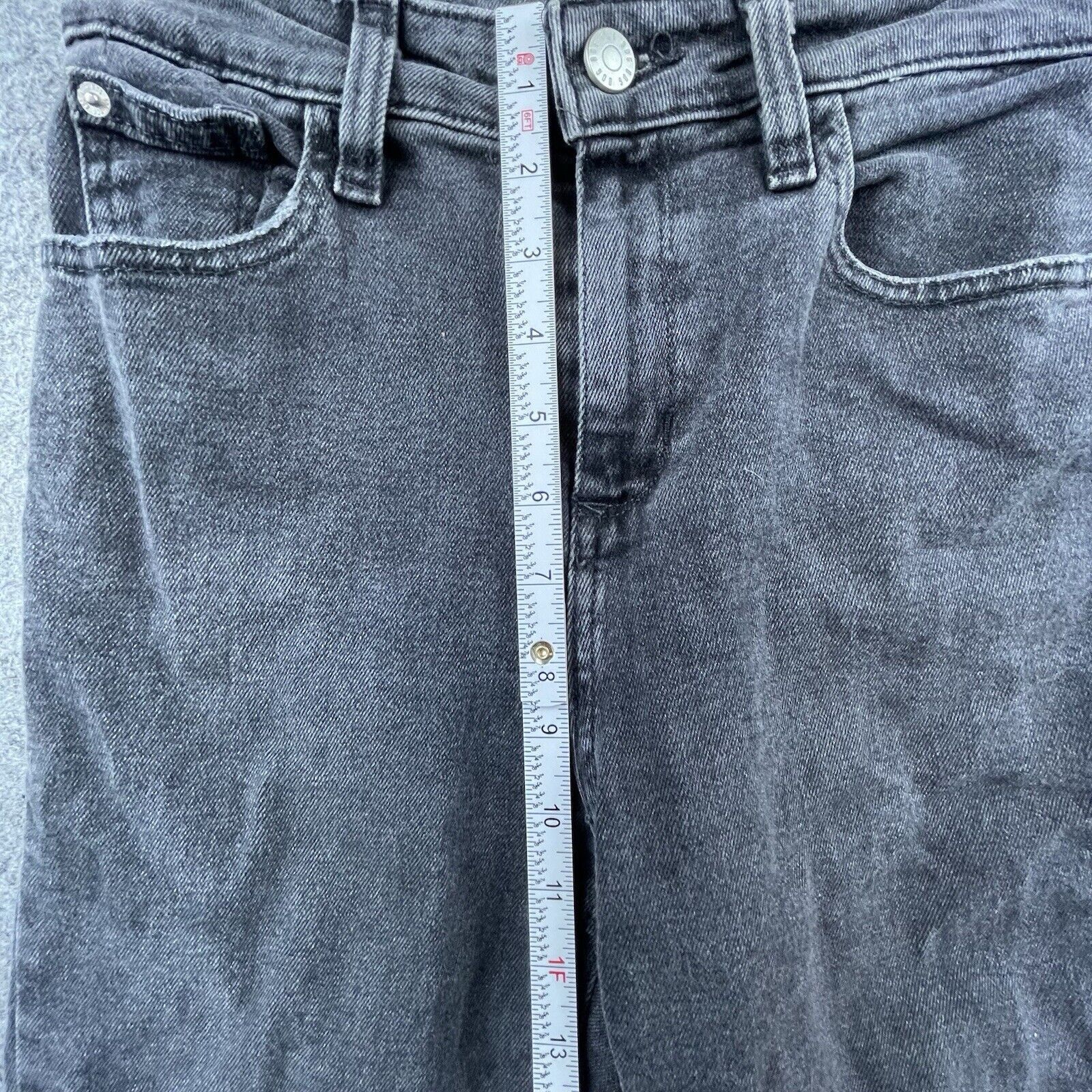 Bdg BDG Jeans Womens 26 Grey High Rise Kick Flare Crop Raw Fray Size 26" / US 2 / IT 38 - 5 Thumbnail