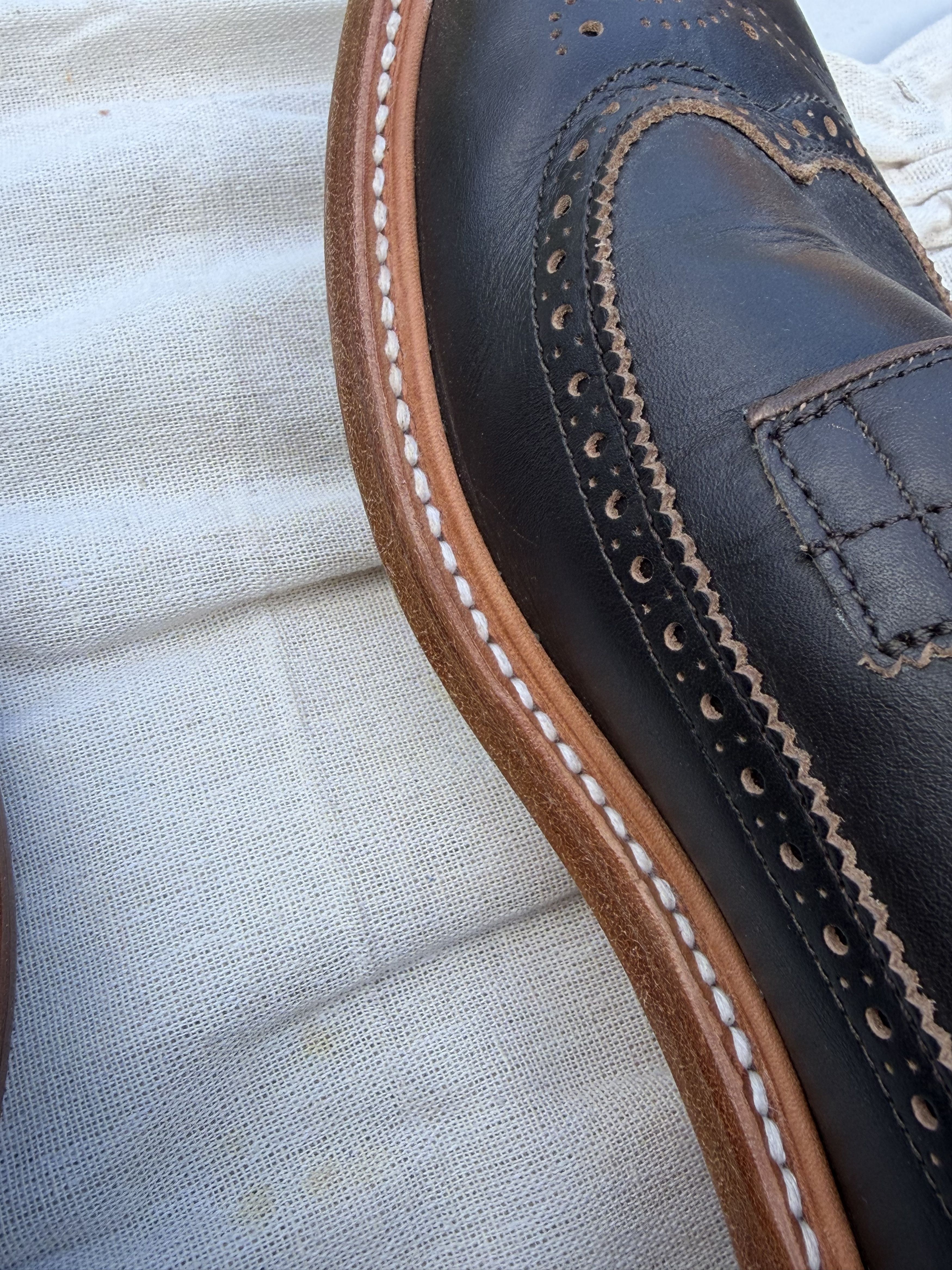 Taylor Stitch Taylor Stitch Brogue Espresso Brown Leather Dress Shoes 12.5 Size US 12.5 / EU 45-46 - 10 Thumbnail
