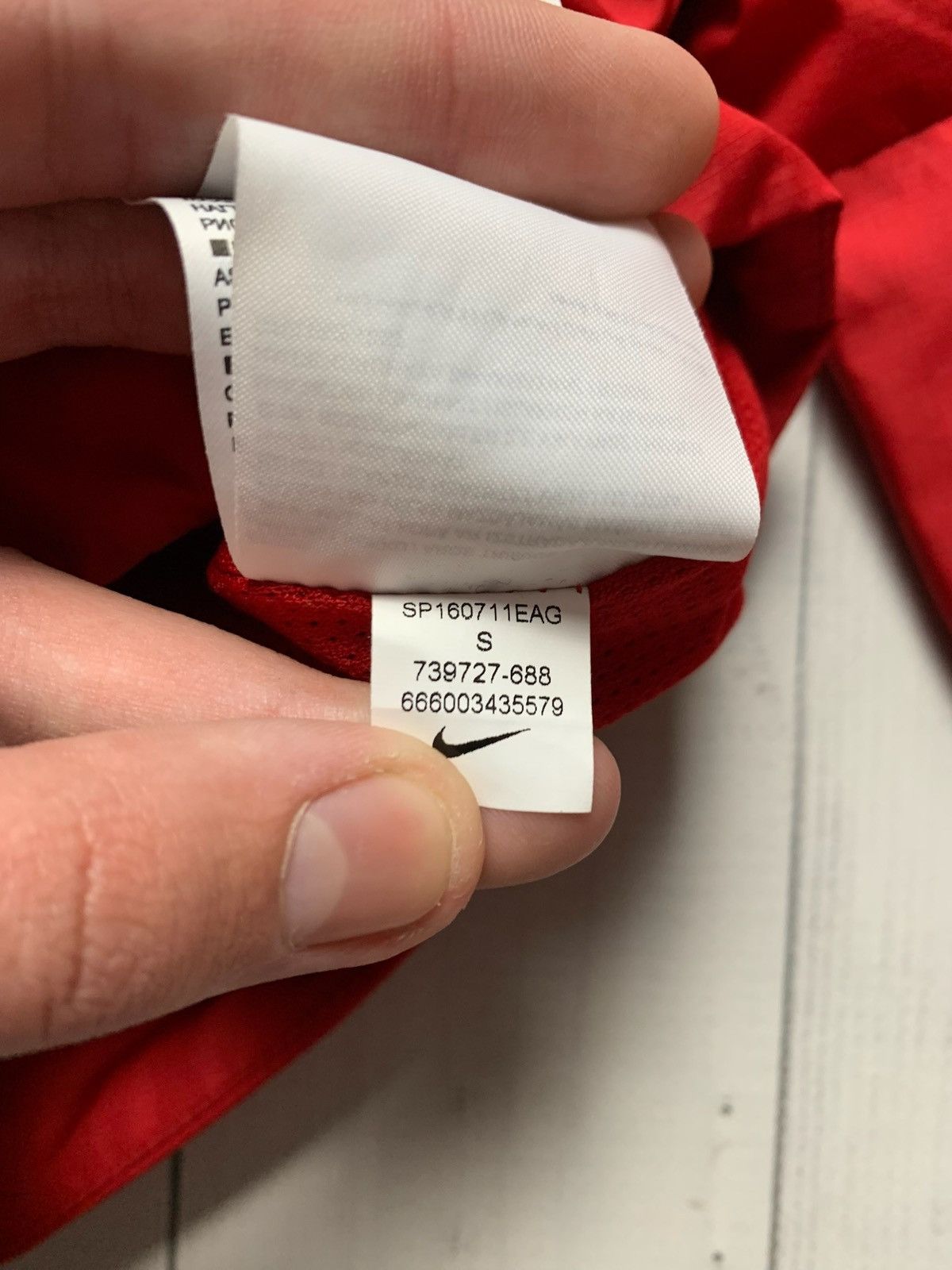 Nike × Vintage Vintage Nike England soccer jacket size S red Size US S / EU 44-46 / 1 - 6 Thumbnail