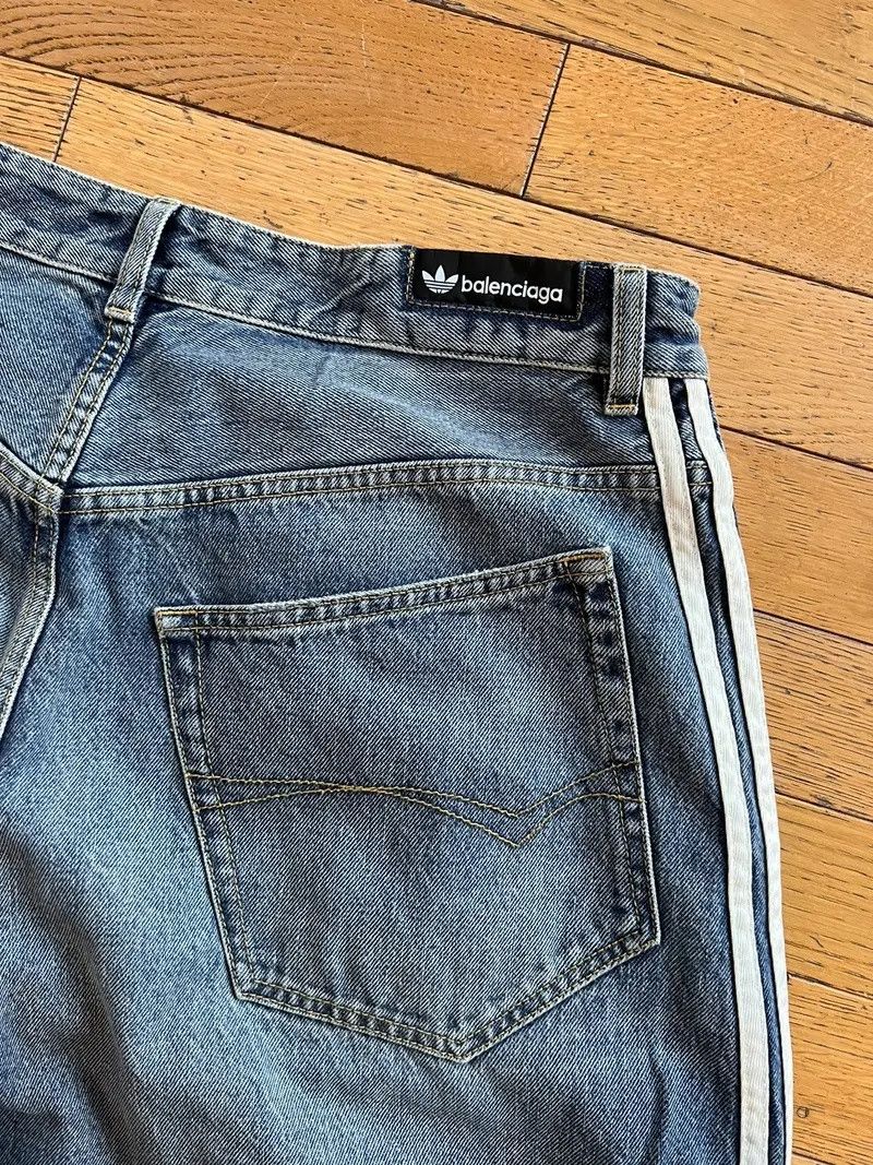 Adidas × Balenciaga Adidas x balenciaga denim blue destroy Size US 34 / EU 50 - 7 Thumbnail