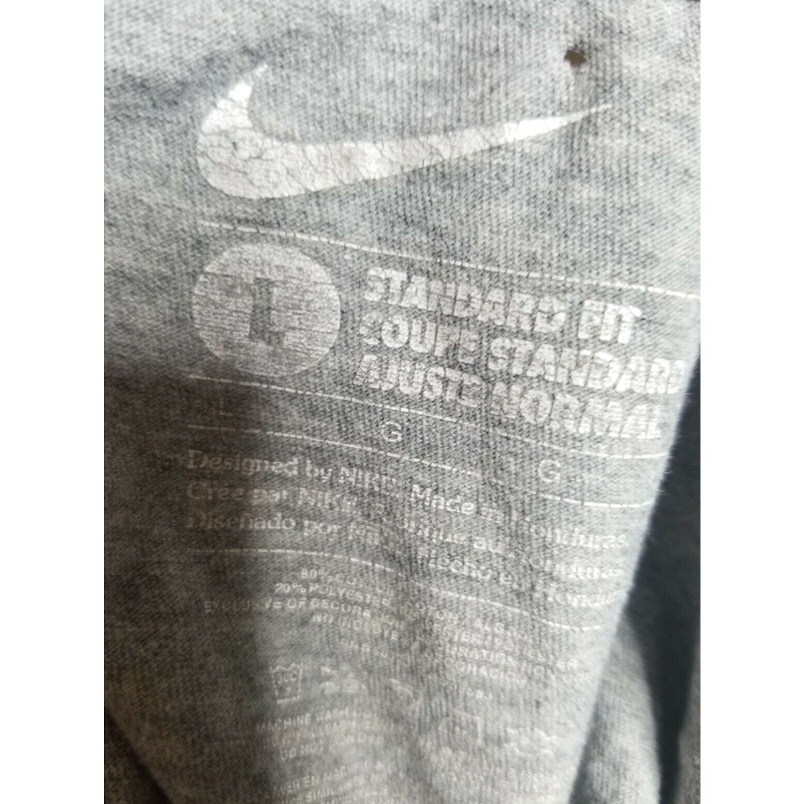 Nike Nike Air New York Spellout Shirt Adult L Gray Distressed Logo T-Shirt Mens Retro Limited Edition 90s Size US L / EU 52-54 / 3 - 4 Thumbnail
