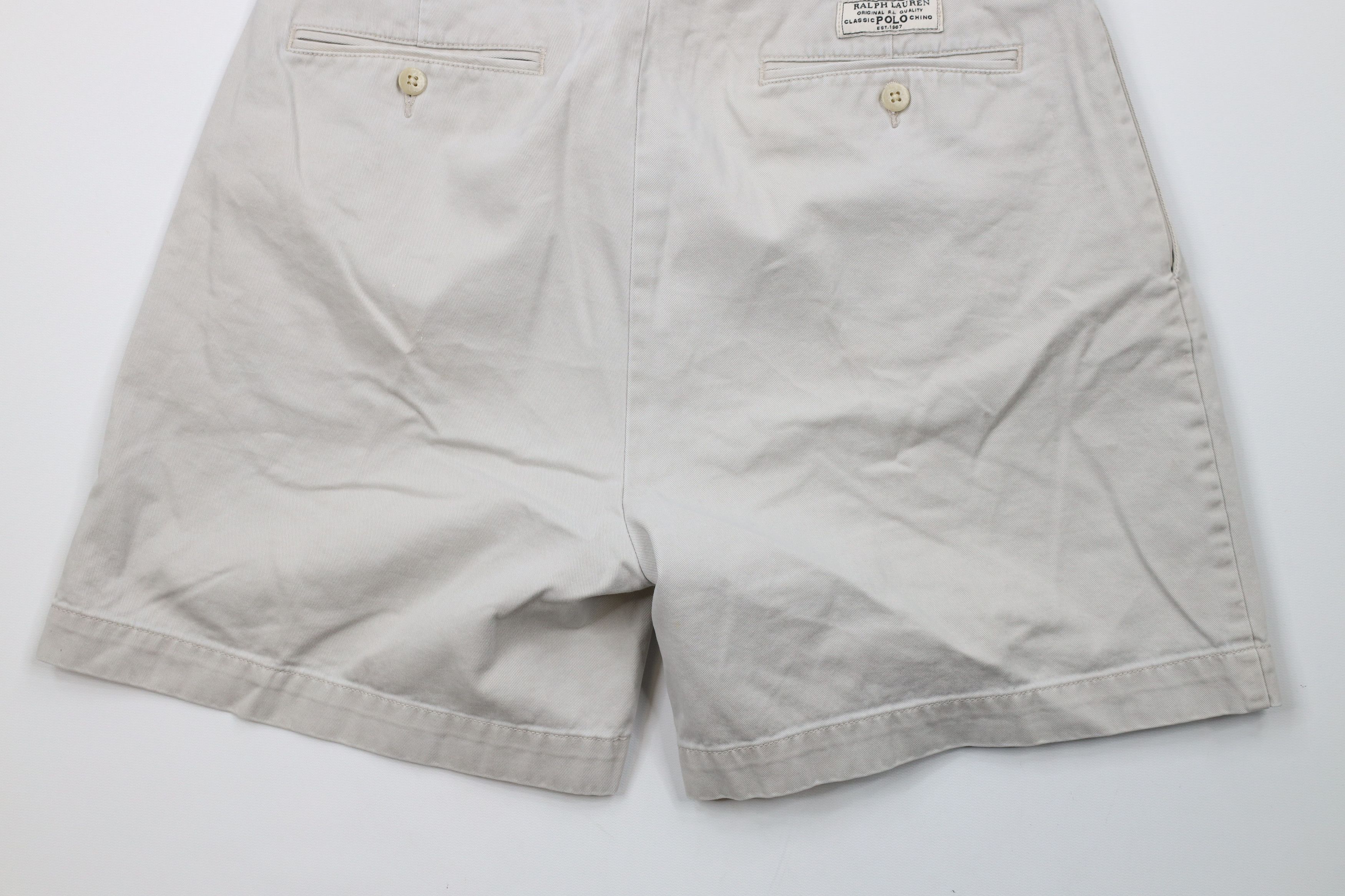 Ralph Lauren × Vintage Vintage 90s Ralph Lauren Above Knee Chino Shorts Cotton Size US 32 / EU 48 - 10 Thumbnail