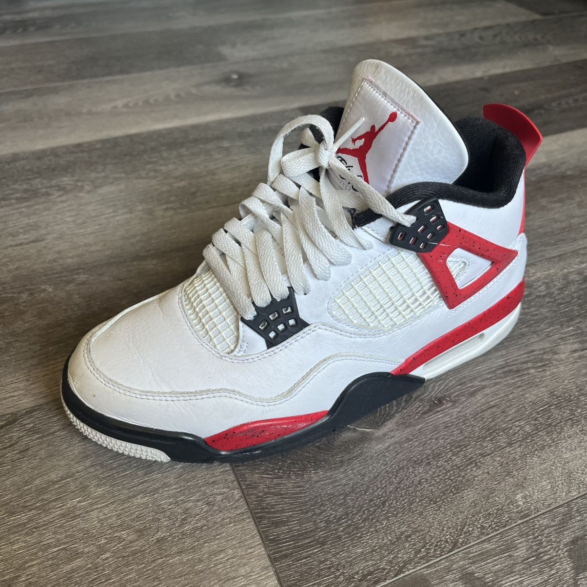 Jordan Brand Air Jordan 4 Retro Red Cement 2023 DH6927-161 Men’s Size 8 Size US 8 / EU 41 - 9 Thumbnail