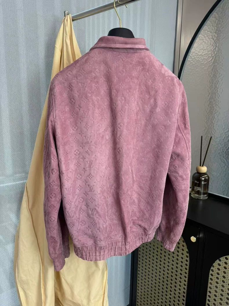 Louis Vuitton Louis Vuitton Pink Suede Logo Jacket-yf-2507 Size US L / EU 52-54 / 3 - 2 Thumbnail