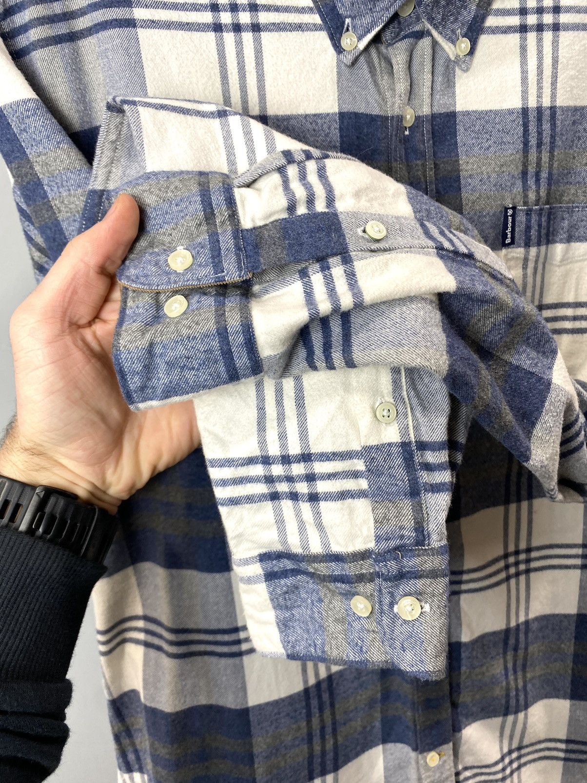 Barbour Vintage Barbour Flannel Shirt Plaid Checkered Size US XL / EU 56 / 4 - 6 Thumbnail