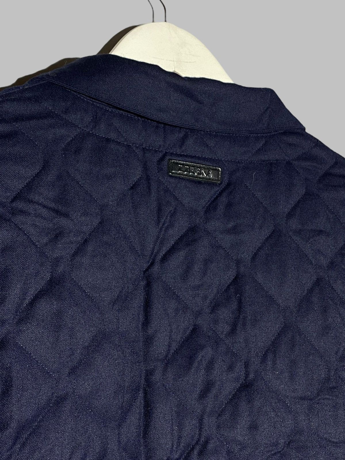 Z Zegna 🔥 ZEGNA WOOL V-NECK QUILTED PADDED JACKET ITALY CLASSIC FIT Size US XL / EU 56 / 4 - 4 Thumbnail