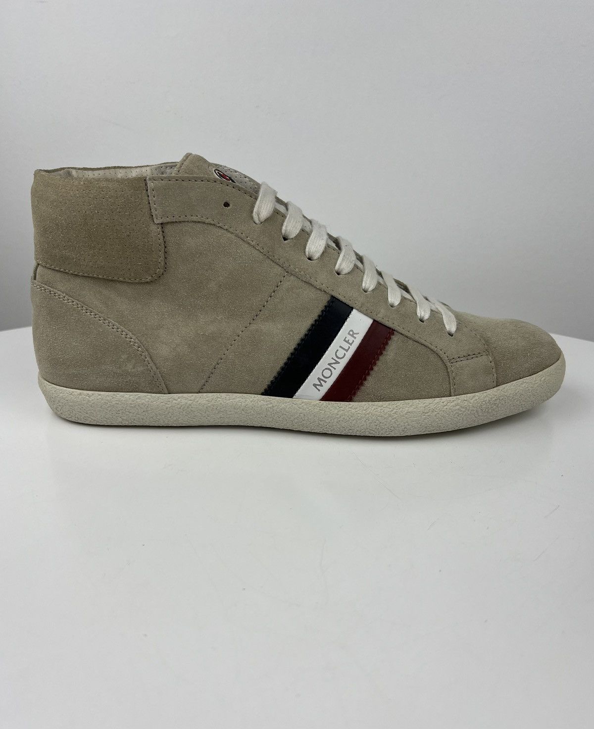 Moncler MONCLER Sneakers Suede Hi Top Shoes Patch Logo RWB Stripe Size US 10 / EU 43 - 11 Thumbnail
