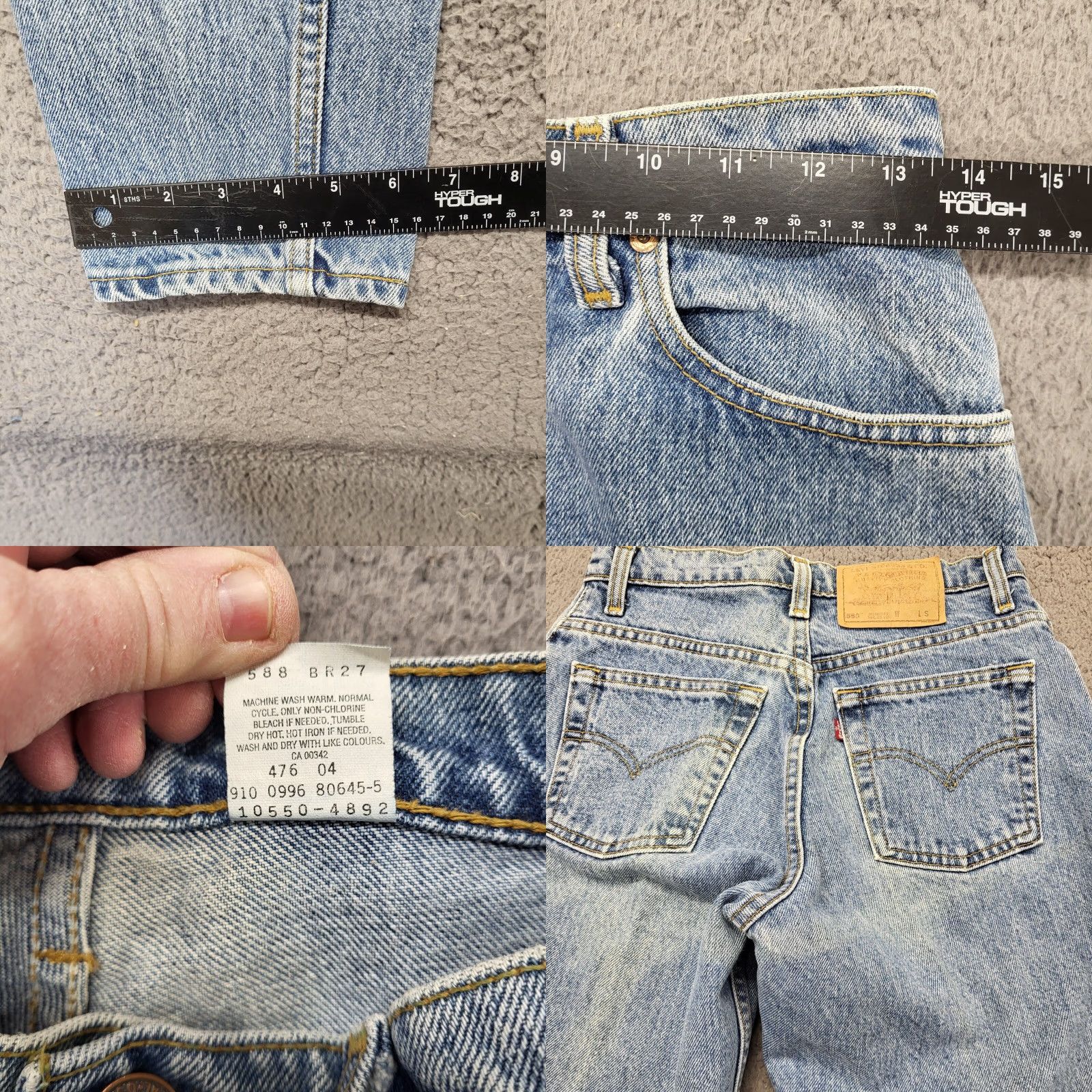 Levi's VINTAGE Levi's 550 Light Wash Relaxed Fit Tapered Leg Jeans Size 7 Short Women/Boys? No—Gender not specified. Size 28" / US 6 / IT 42 - 8 Thumbnail