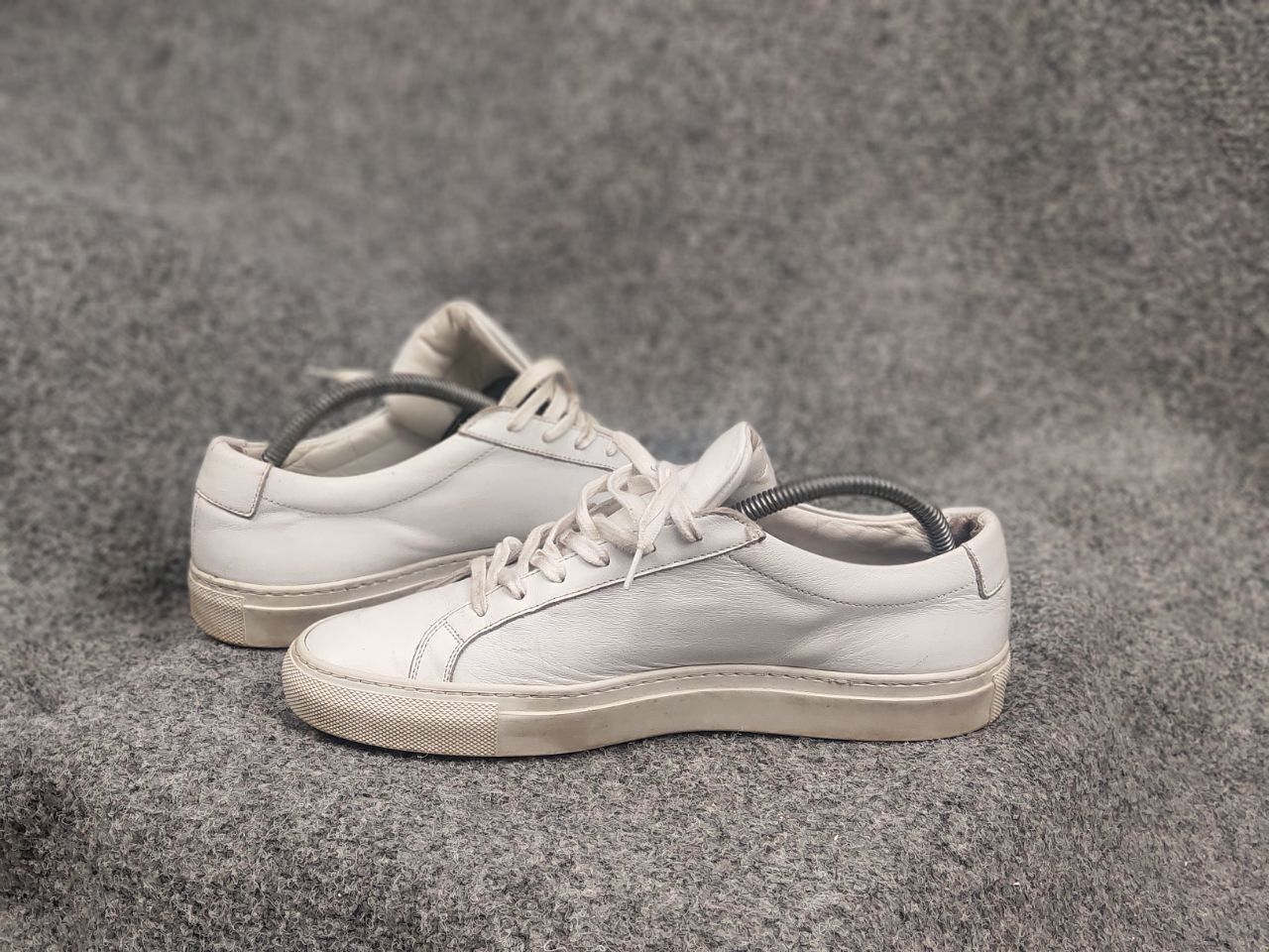 Common Projects Common Projects Achilles Low White Leather Lace Up Sneakers Size US 9 / IT 39 - 15 Thumbnail