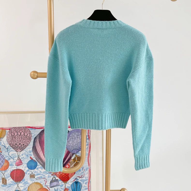 Chanel Chanel Nailed letter cashmere knitted long sleeves 2504-Nex Size XXS / US 00 / IT 34 - 2 Thumbnail
