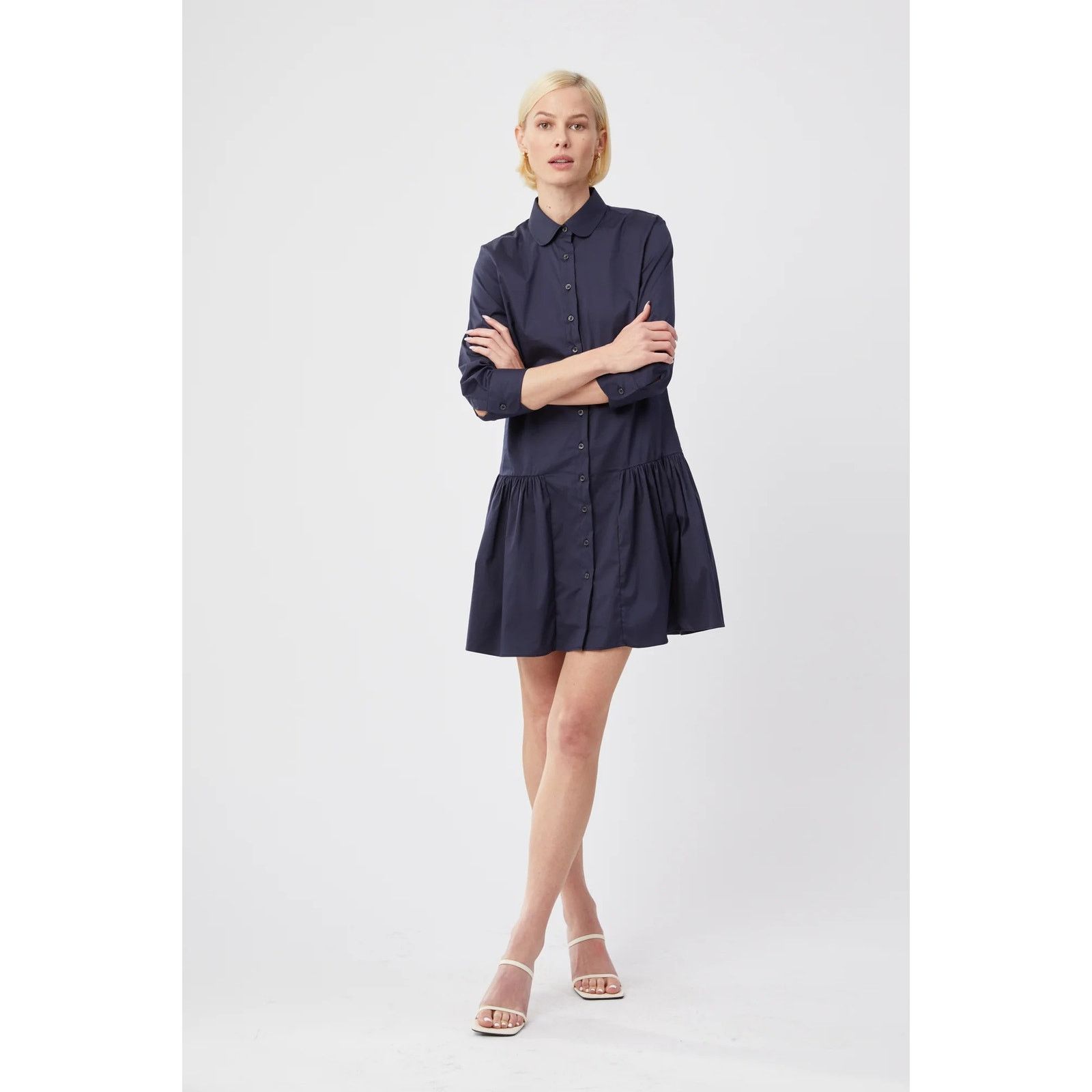 Other THE SHIRT ROCHELLE BEHRENS Dropwaist Dress Blue Womens XS Size XS / US 0-2 / IT 36-38 - 9 Thumbnail