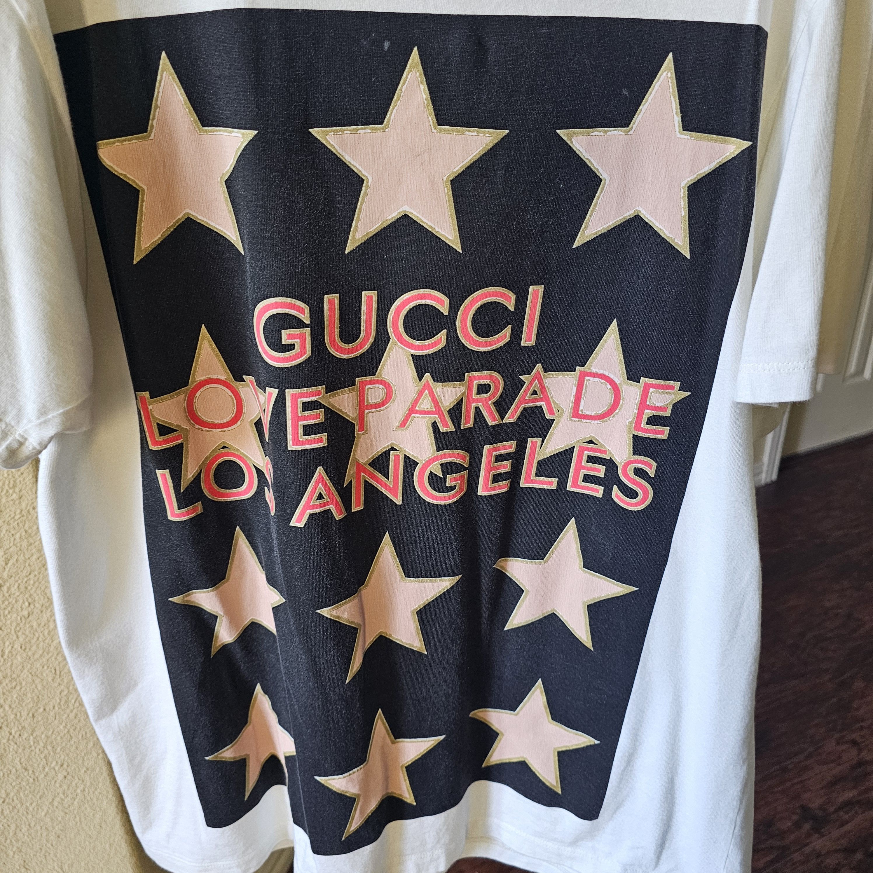 GUCCI LOVE PARADE LOS ANGELES Tシャツ xs Gucci-Love-Parade-Oversized-T-