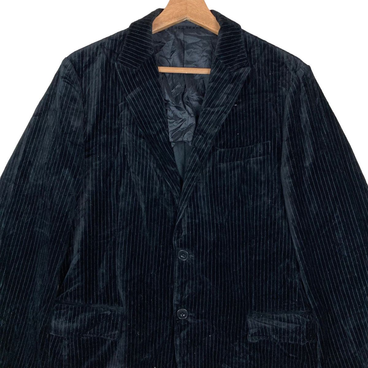 Vintage Vintage Semantic Design Flat Button Corduroy Blazer Jacket Size US L / EU 52-54 / 3 - 2 Thumbnail