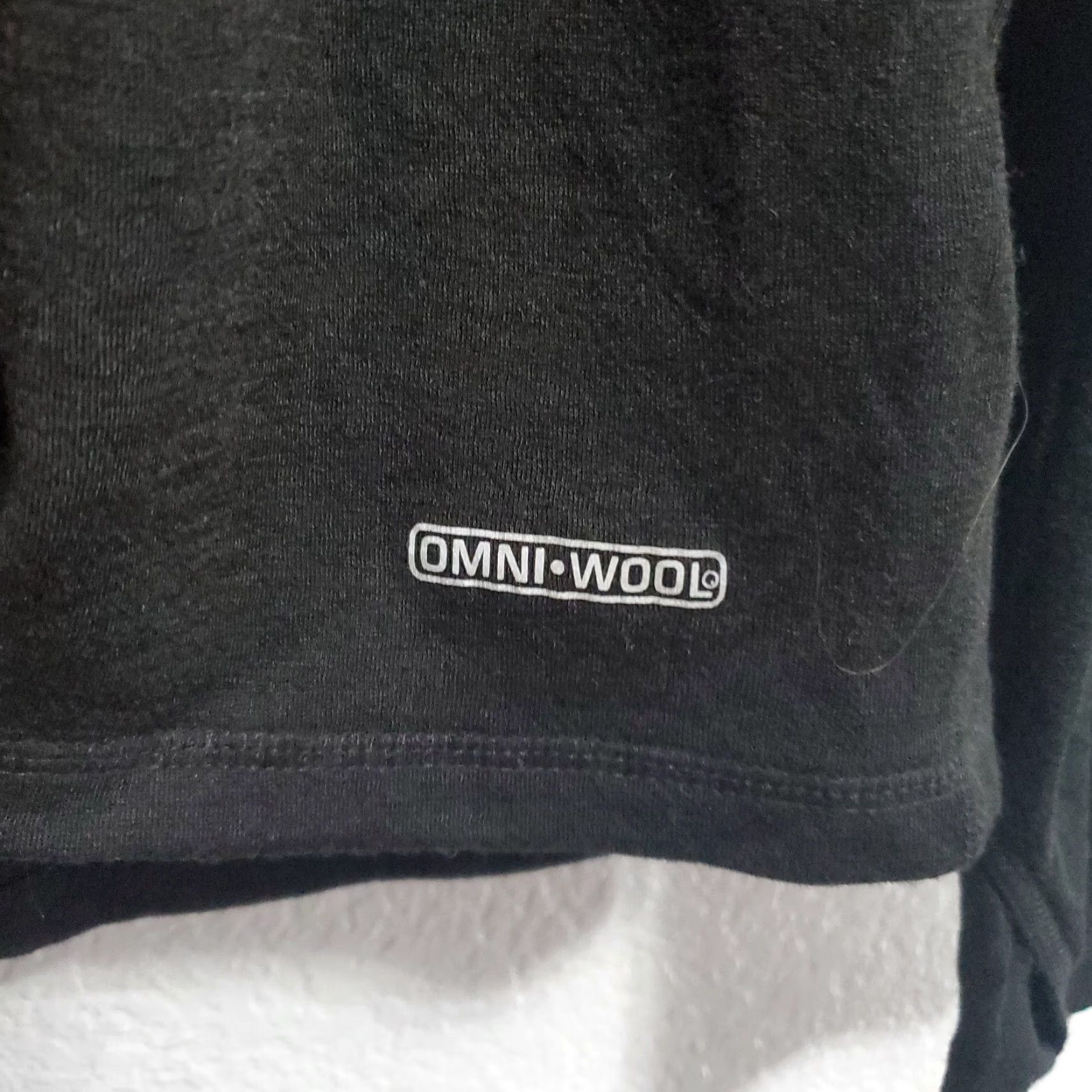Vintage Omni-Wool Pullover Shirt 1/4 Zip Men XXL Black Long Sleeve Wool Blend Base Layer Shirt Size US XXL / EU 58 / 5 - 7 Thumbnail