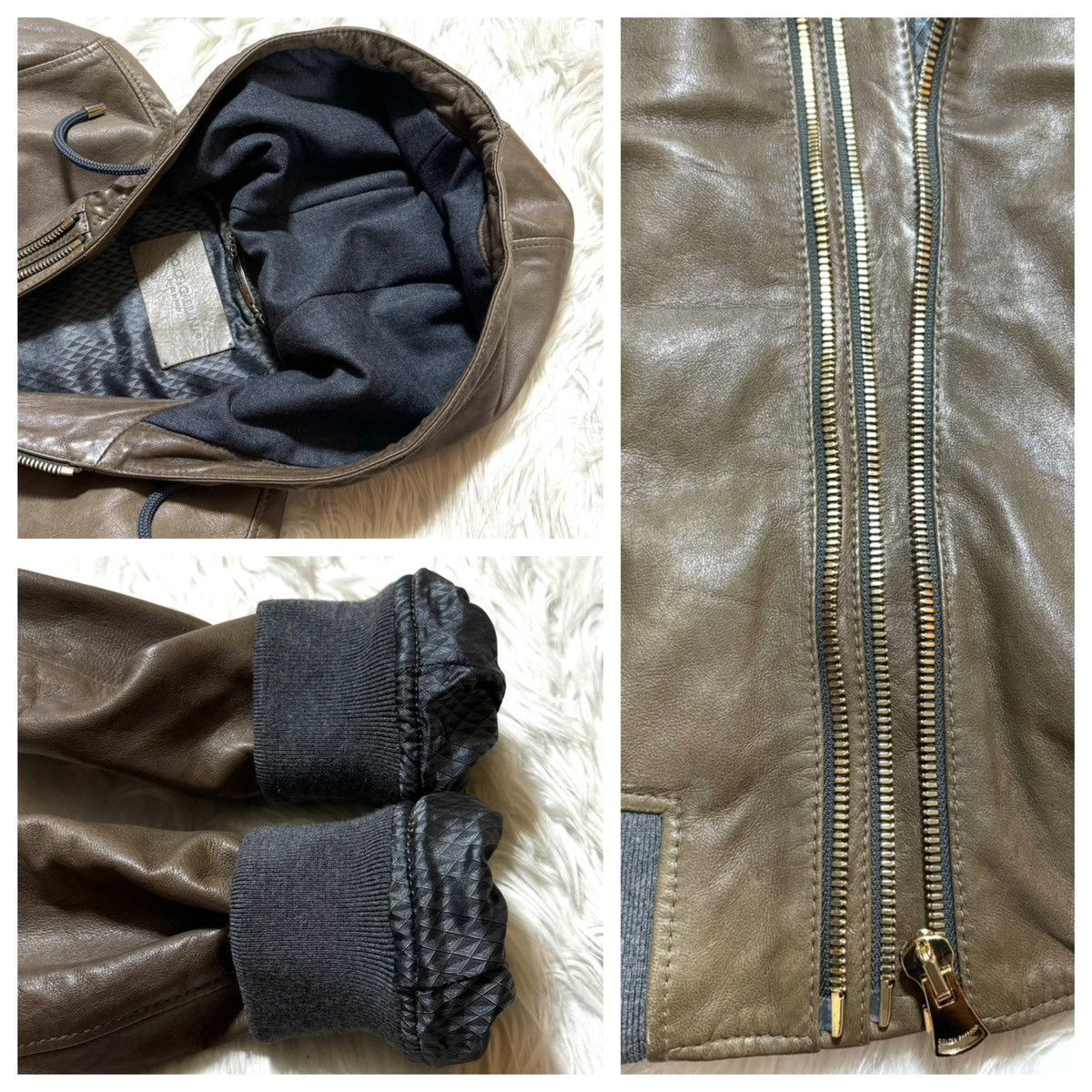 Dolce & Gabbana recent model Dolce & Gabbana hooded ZIP UP leather jacket Size US S / EU 44-46 / 1 - 3 Thumbnail