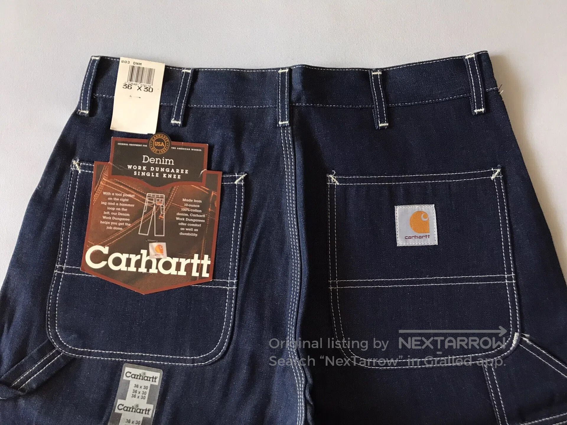 Carhartt Carhartt B03 Original Denim Jeans W36L30. Size US 36 / EU 52 - 5 Thumbnail