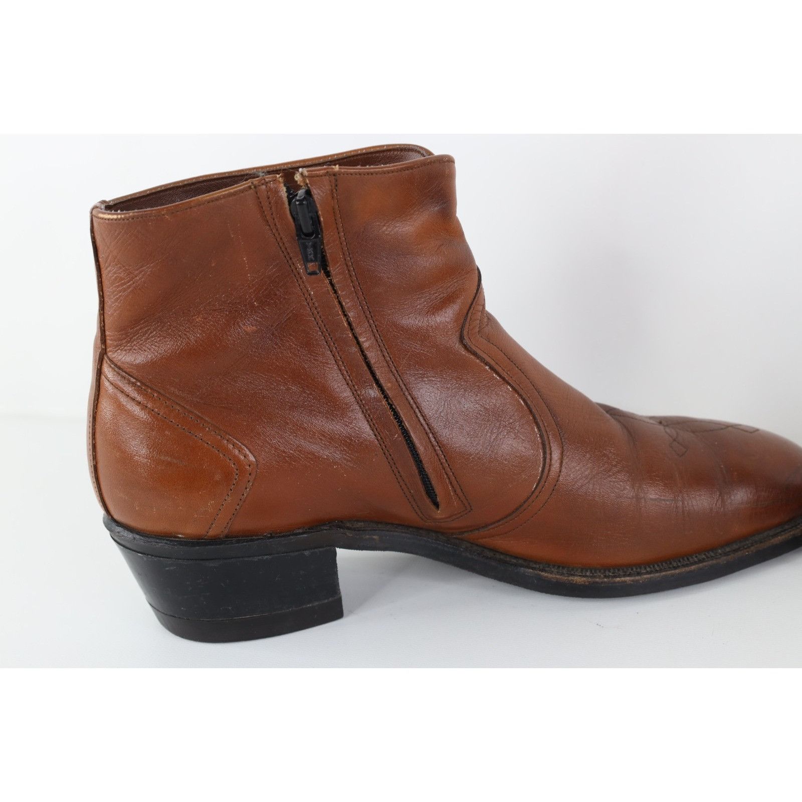 Vintage Vintage 70s Streetwear Tribal Leather Side Zip Boots Size US 9 / EU 42 - 8 Thumbnail