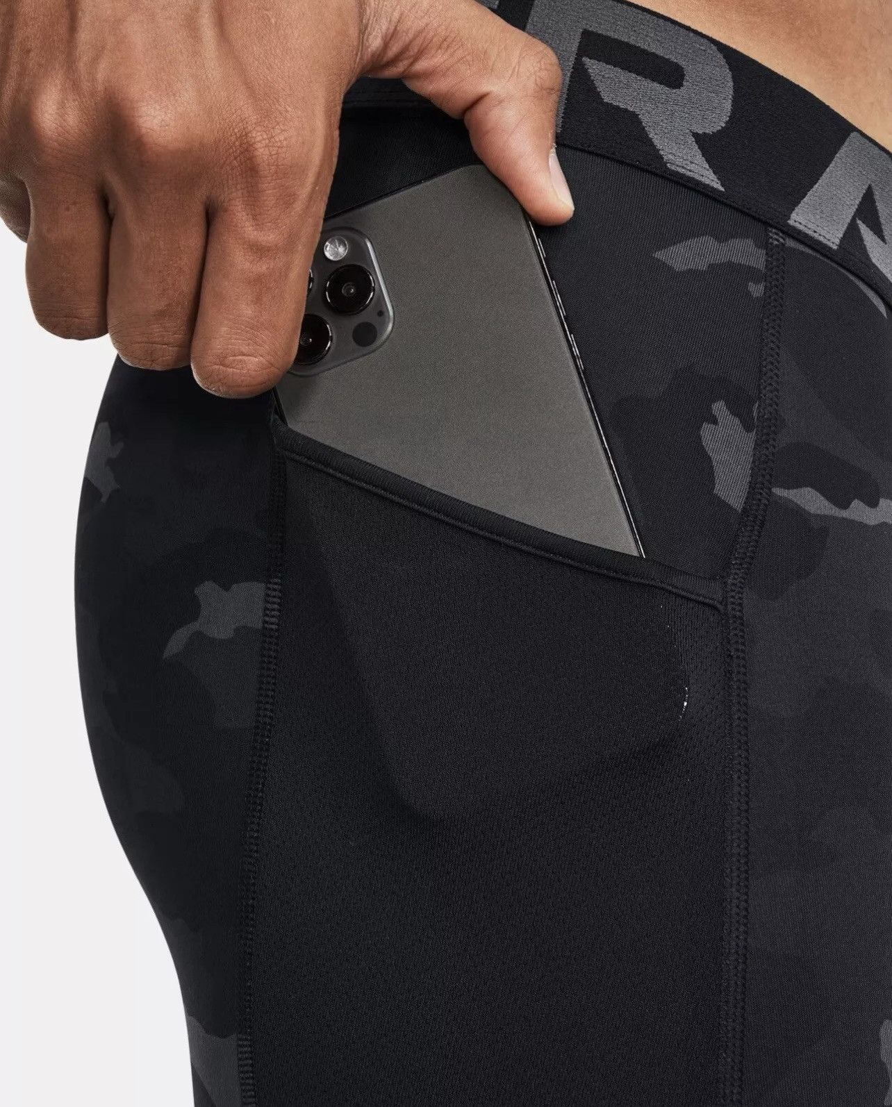 Under Armour Under Armour Leggings ColdGear Infrared Printed Size US 30 / EU 46 - 4 Thumbnail
