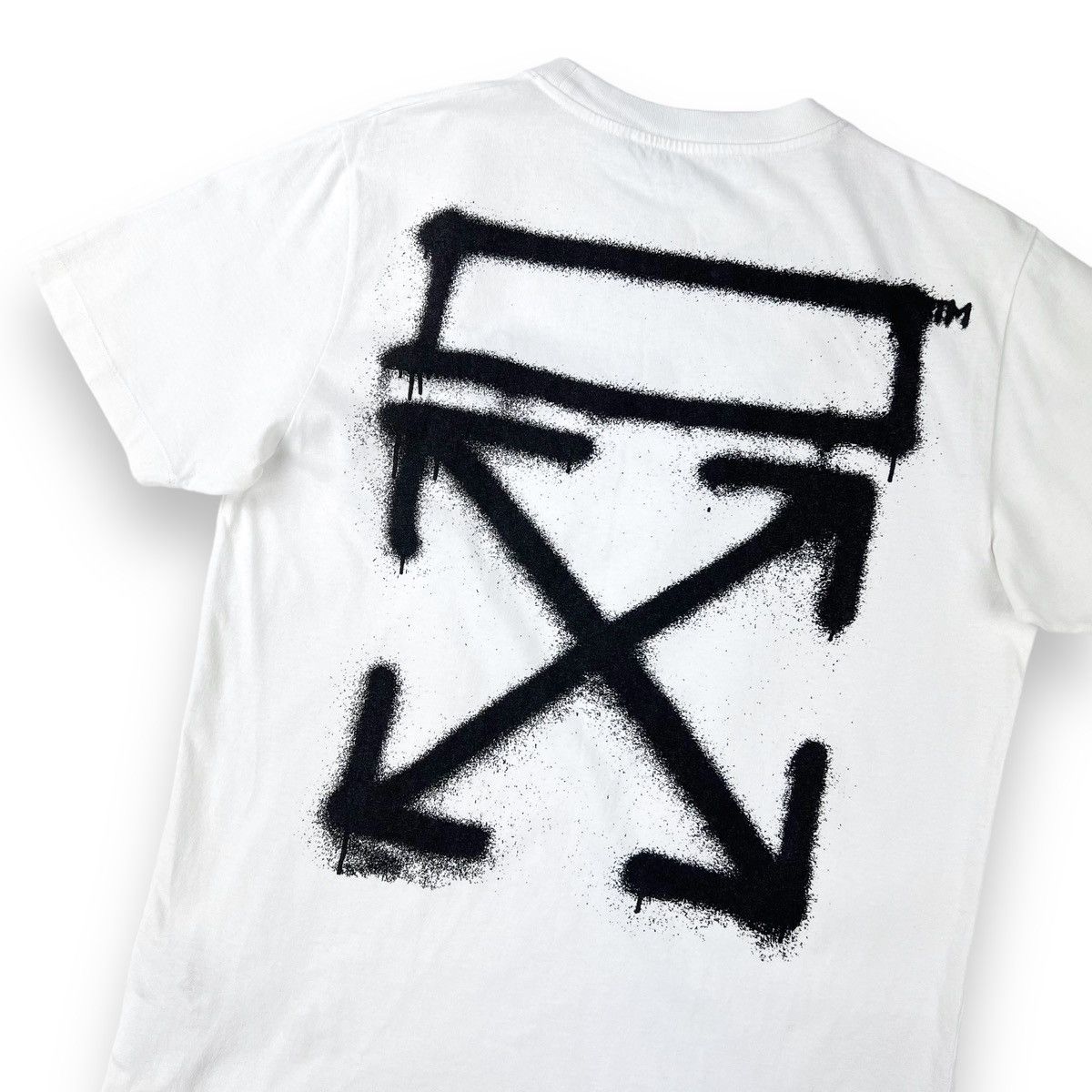 Off-White Off-White Spray Arrows White T Shirt Size US L / EU 52-54 / 3 - 1 Thumbnail