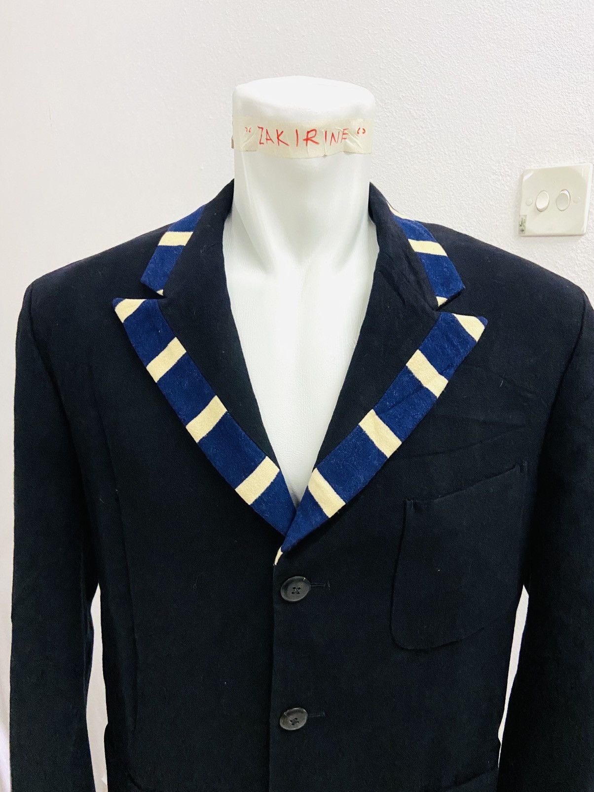 Japanese Brand × Yohji Yamamoto YOHJI YAMAMOTO POUR HOMME BLAZER Size 42S - 10 Thumbnail
