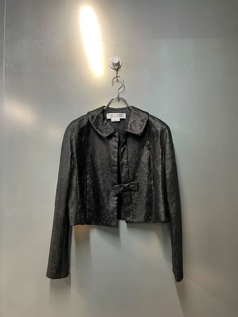 Comme des Garcons Comme Des Garcons Black Lapel Small Square Collar Bow Deco Size S / US 4 / IT 40 - 2 Thumbnail