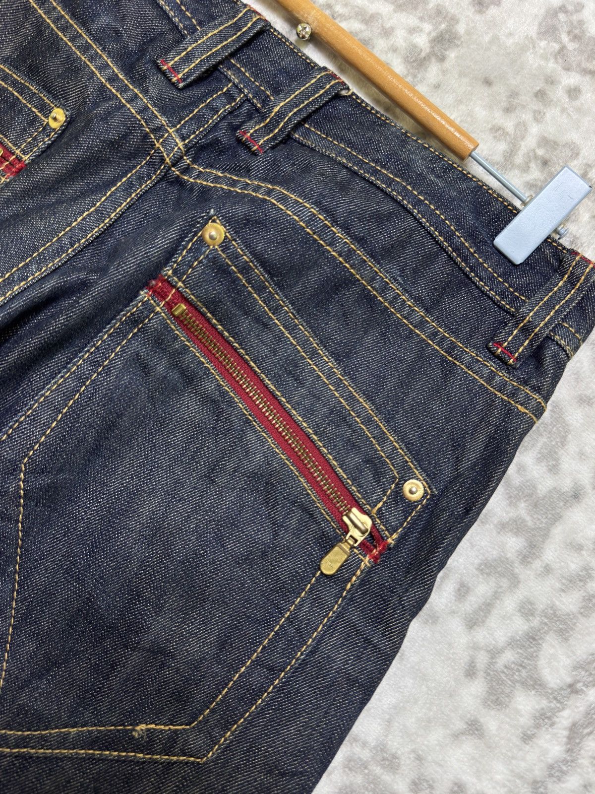 PPFM Vintage PPFM Curved Leg Banana Cut Zipper Punk Jeans Size US 30 / EU 46 - 14 Thumbnail