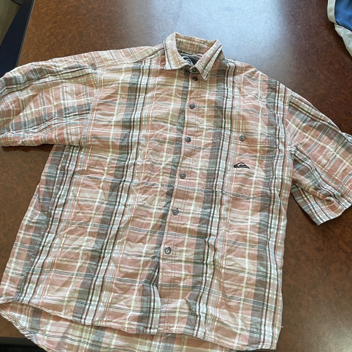 Quiksilver 90s BOXY LOGO QUIKSILVER SHIRT FLANNEL tweed BAGGY JAPAN Size US M / EU 48-50 / 2 - 1 Thumbnail