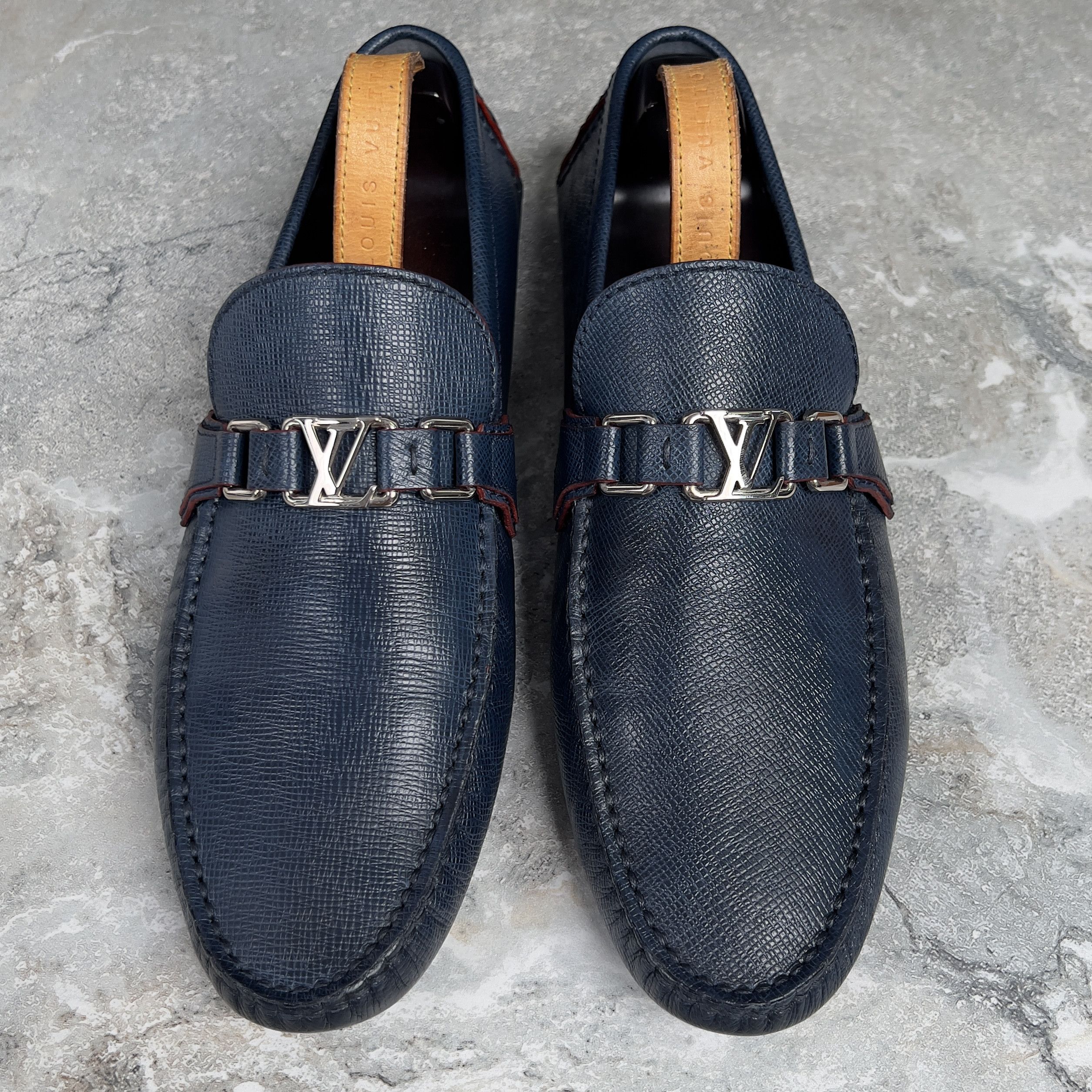 Louis Vuitton Louis Vuitton Hockenheim Driving Moccasins Taiga Leather Size US 11 / EU 44 - 5 Thumbnail