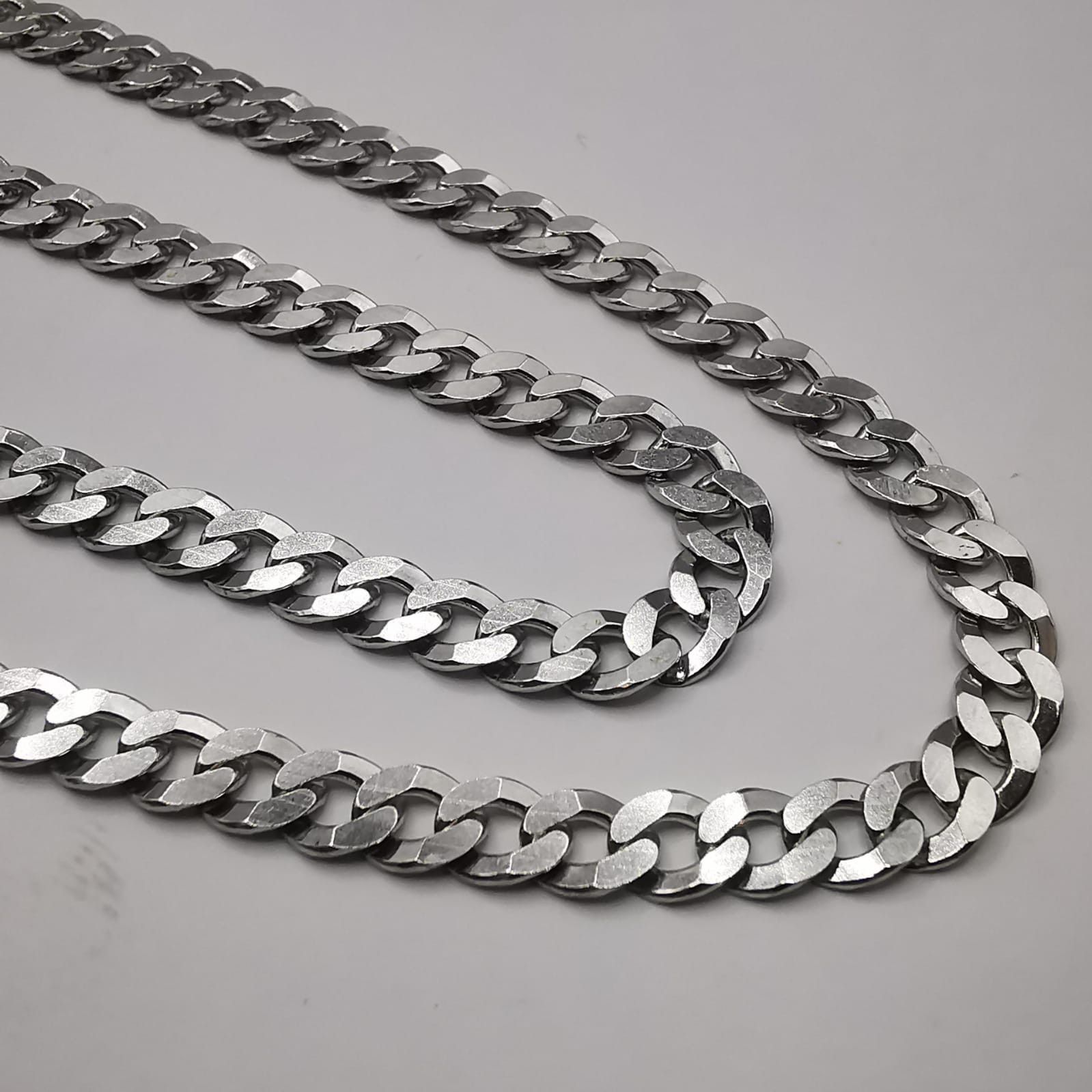 Sterling Silver Vintage Jewelry Chain, 925 Sterling Silver, Signed , 18,53g Size ONE SIZE - 5 Thumbnail